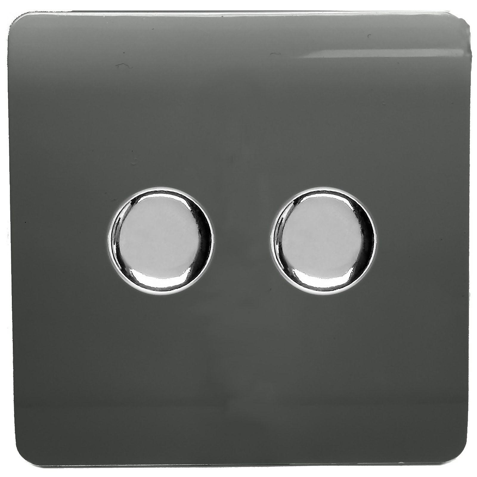 Photo of Trendi Switch 2 Gang 120 Watt Led Dimmer Switch In Charcoal
