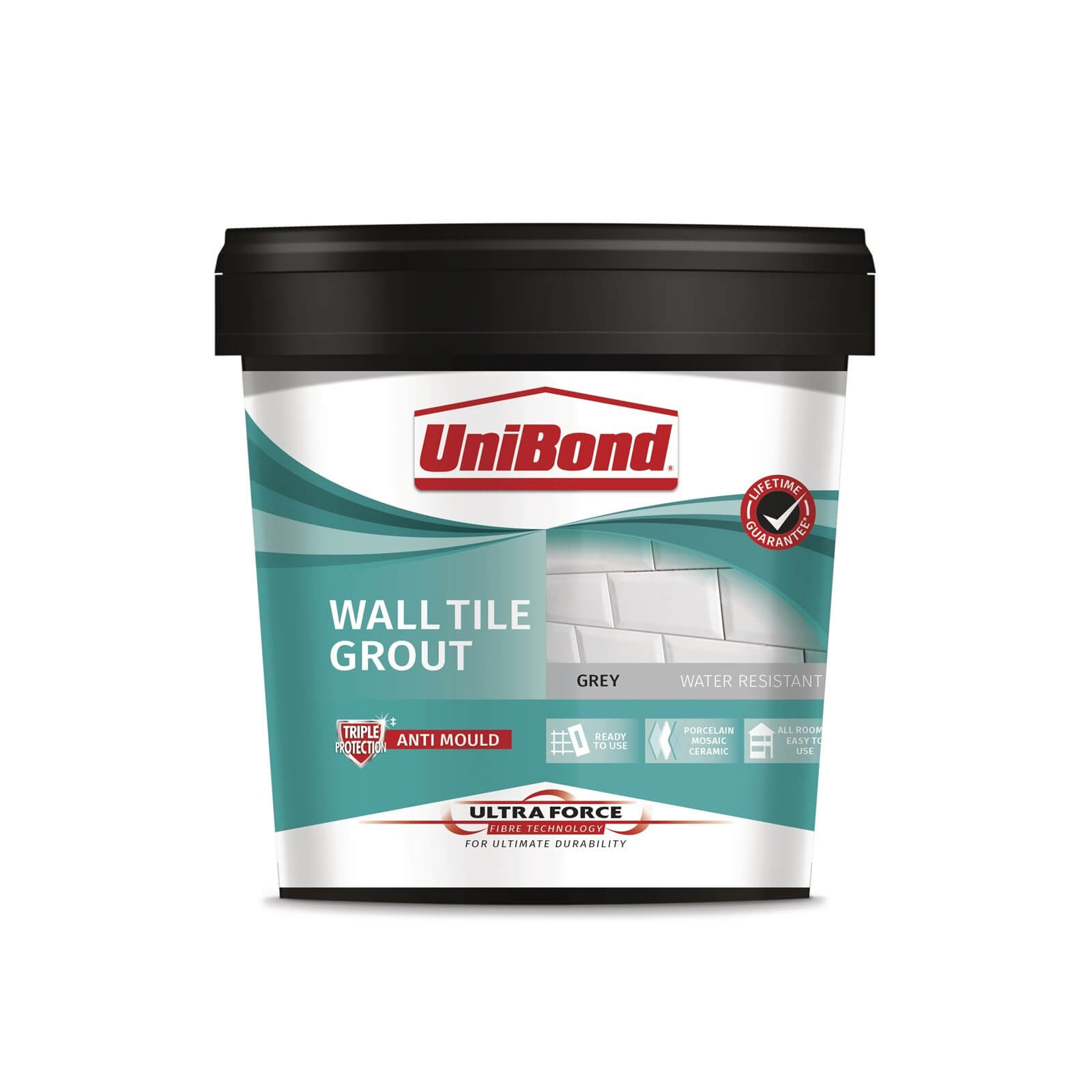 Photo of Unibond Ultraforce Wall Tile Grout Grey 1.38kg