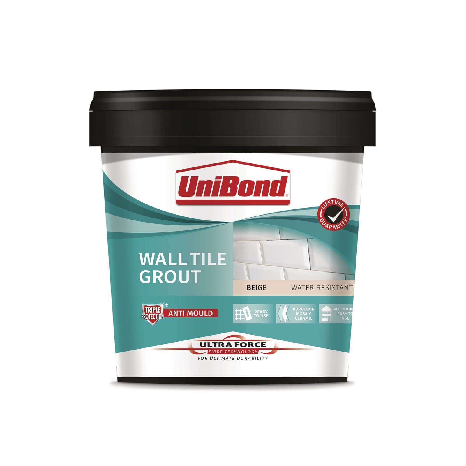 Photo of Unibond Ultraforce Wall Tile Grout Beige 1.38kg