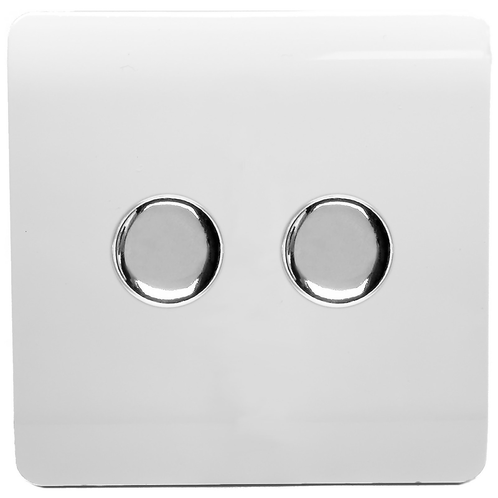 Photo of Trendi Switch Double 120 Watt Led Dimmer In White