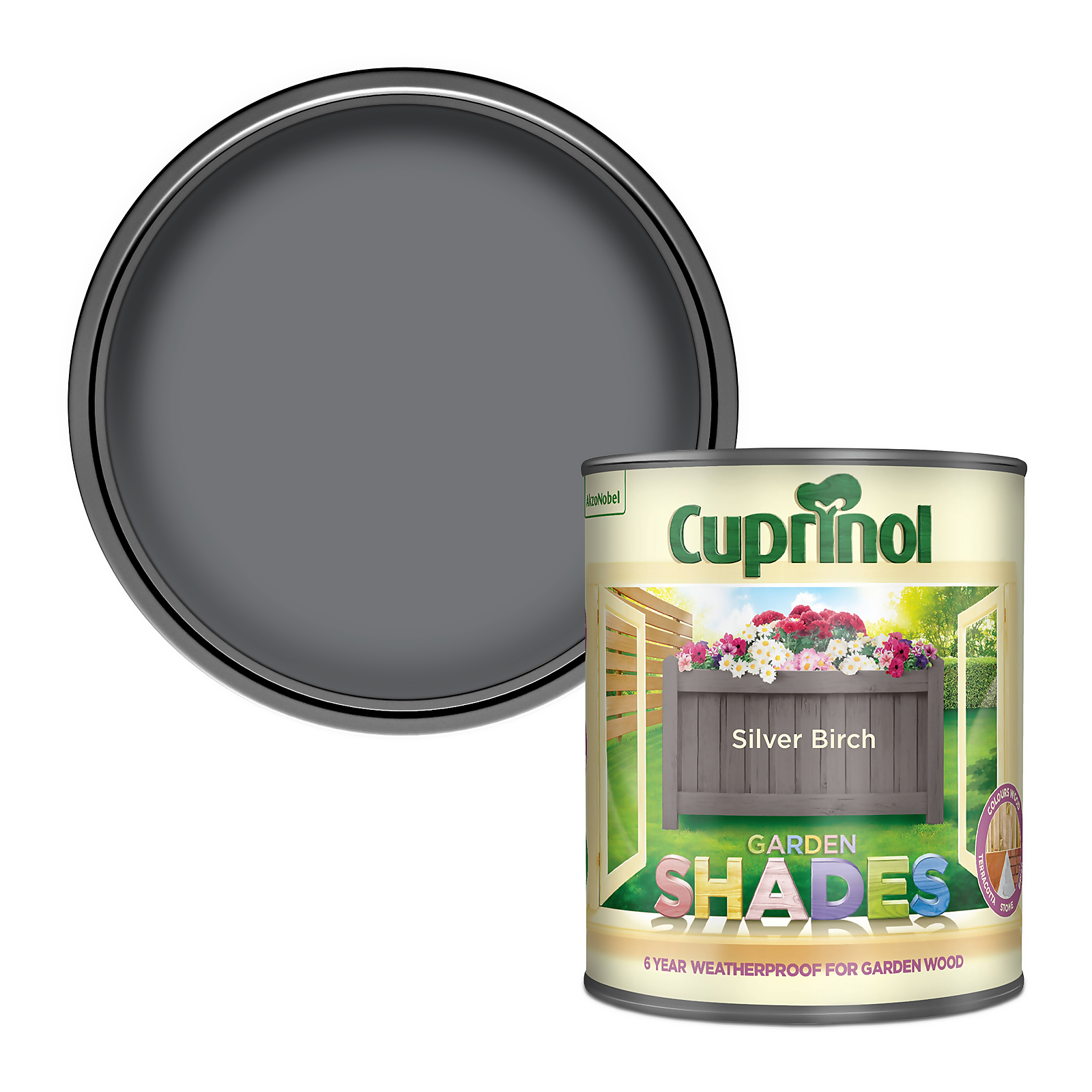 Photo of Cuprinol Garden Shades Paint Silver Birch - 1l
