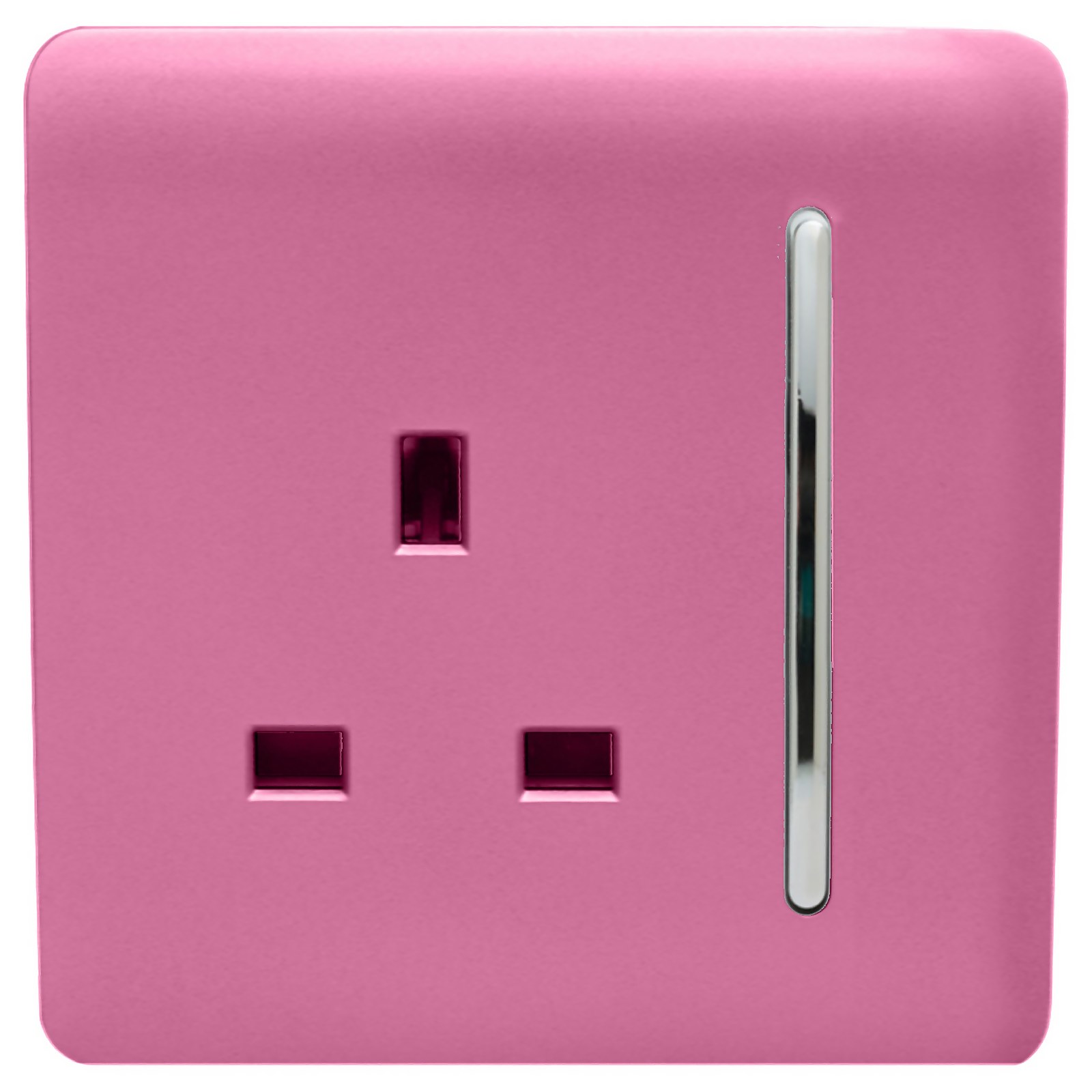 Photo of Trendi Switch 1 Gang 13amp Switched Socket In Pink