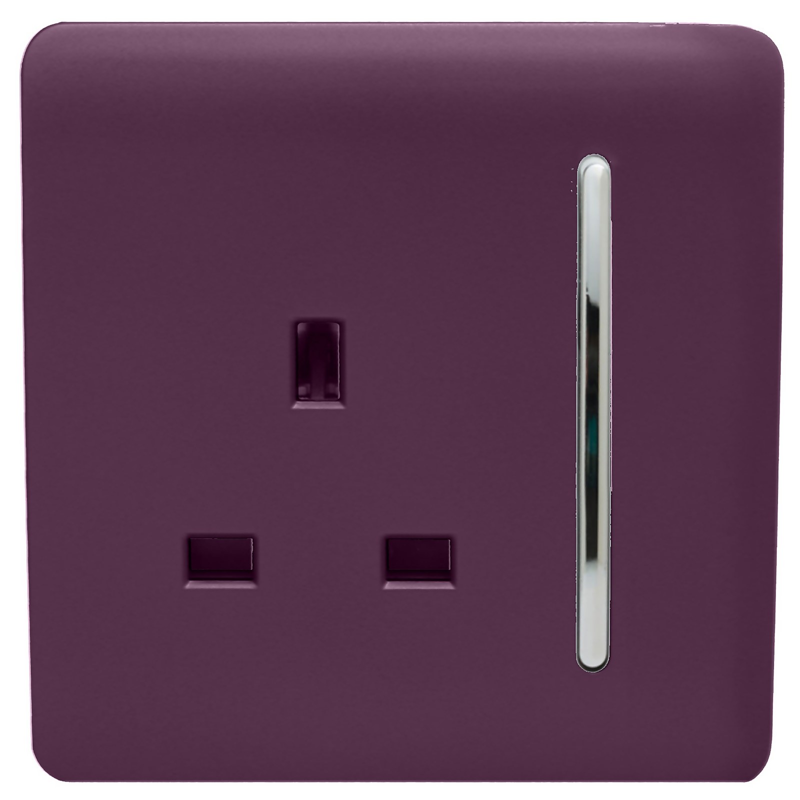 Photo of Trendi Switch 1 Gang 13amp Switched Socket In Plum