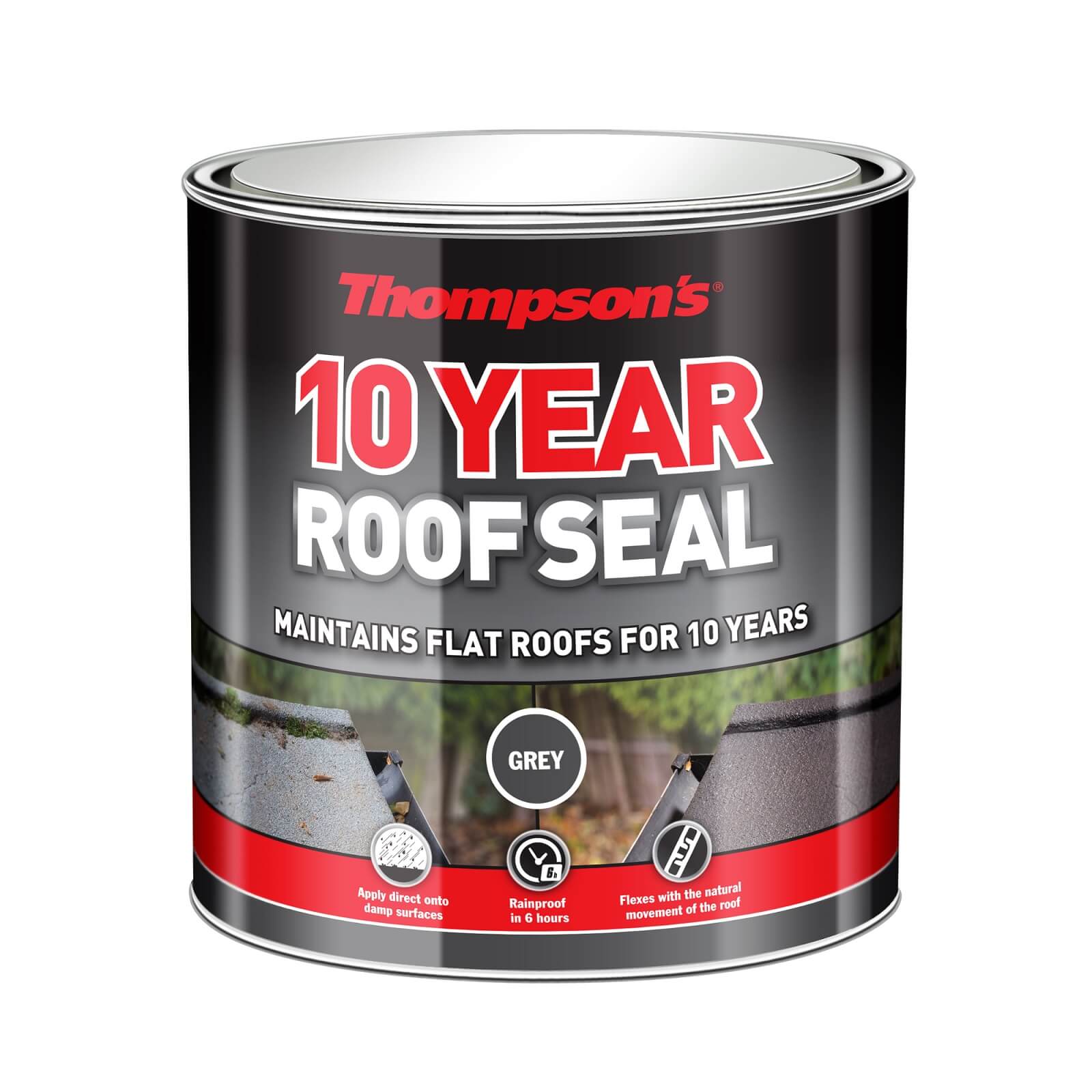 Photo of Thompsons 10 Year Roof Seal - Grey - 2.5l