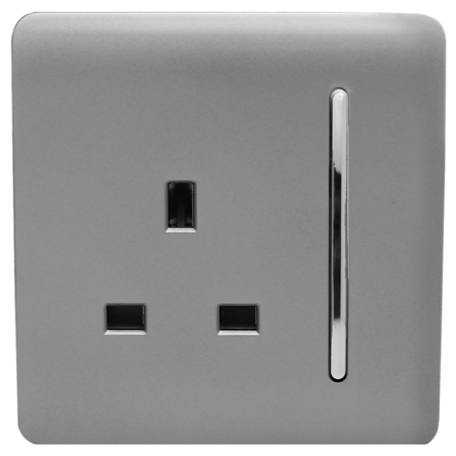 Photo of Trendi Switch 1 Gang 13amp Switched Socket In Light Grey