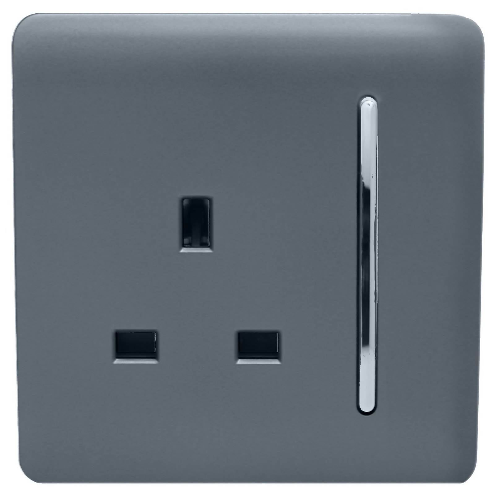 Photo of Trendi Switch 1 Gang 13amp Switched Socket In Warm Grey
