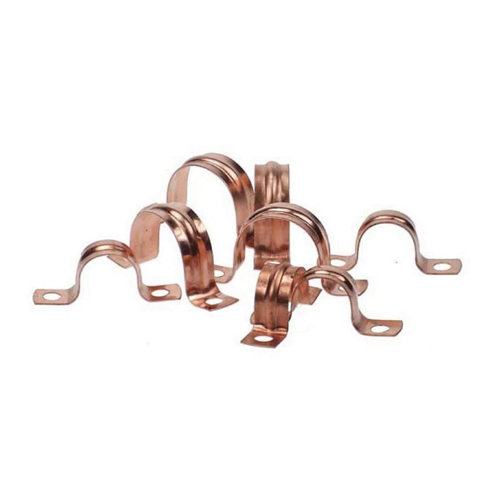 Photo of Saddle Clip - Copper - 15mm - 10 Pack