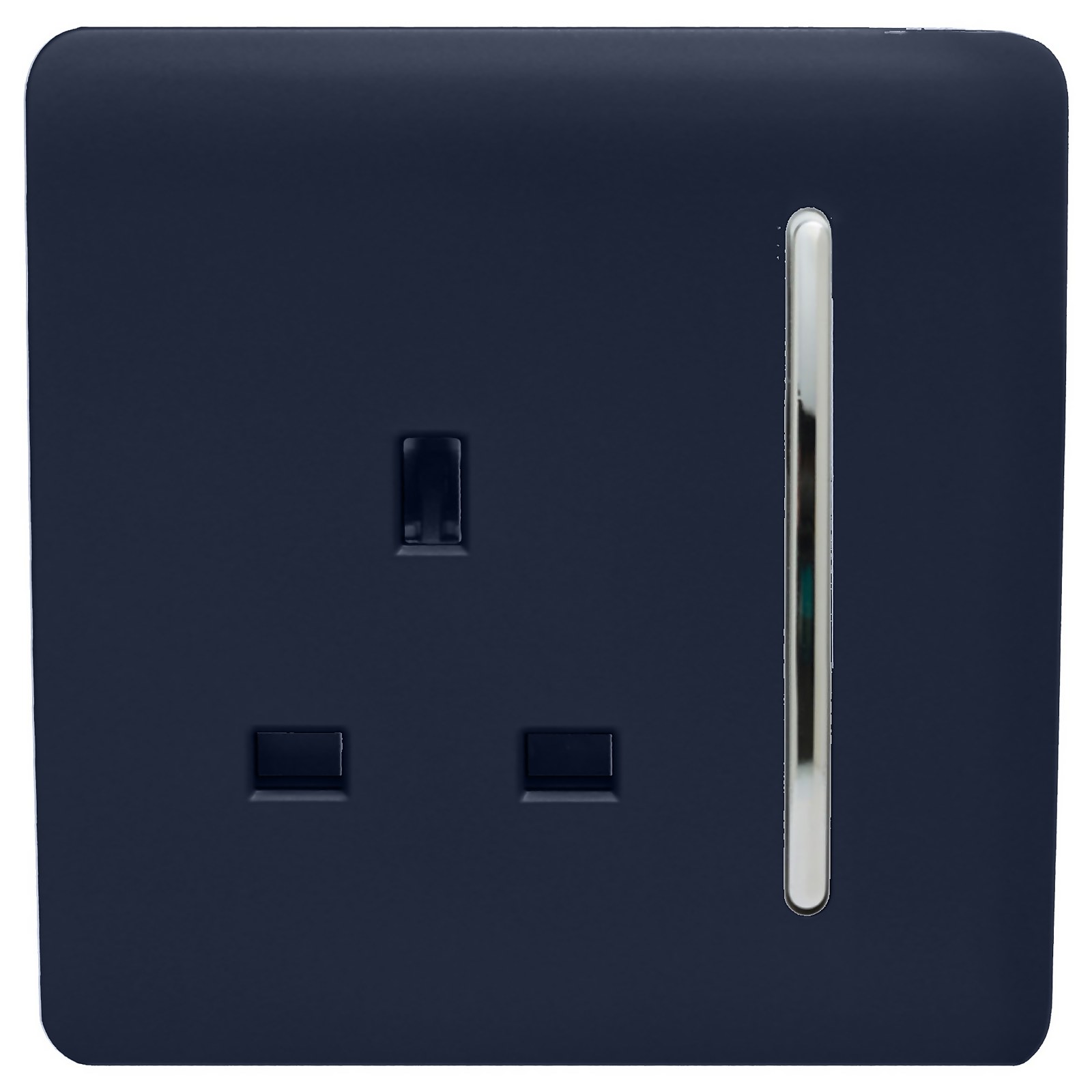 Photo of Trendi Switch 1 Gang 13amp Switched Socket In Navy