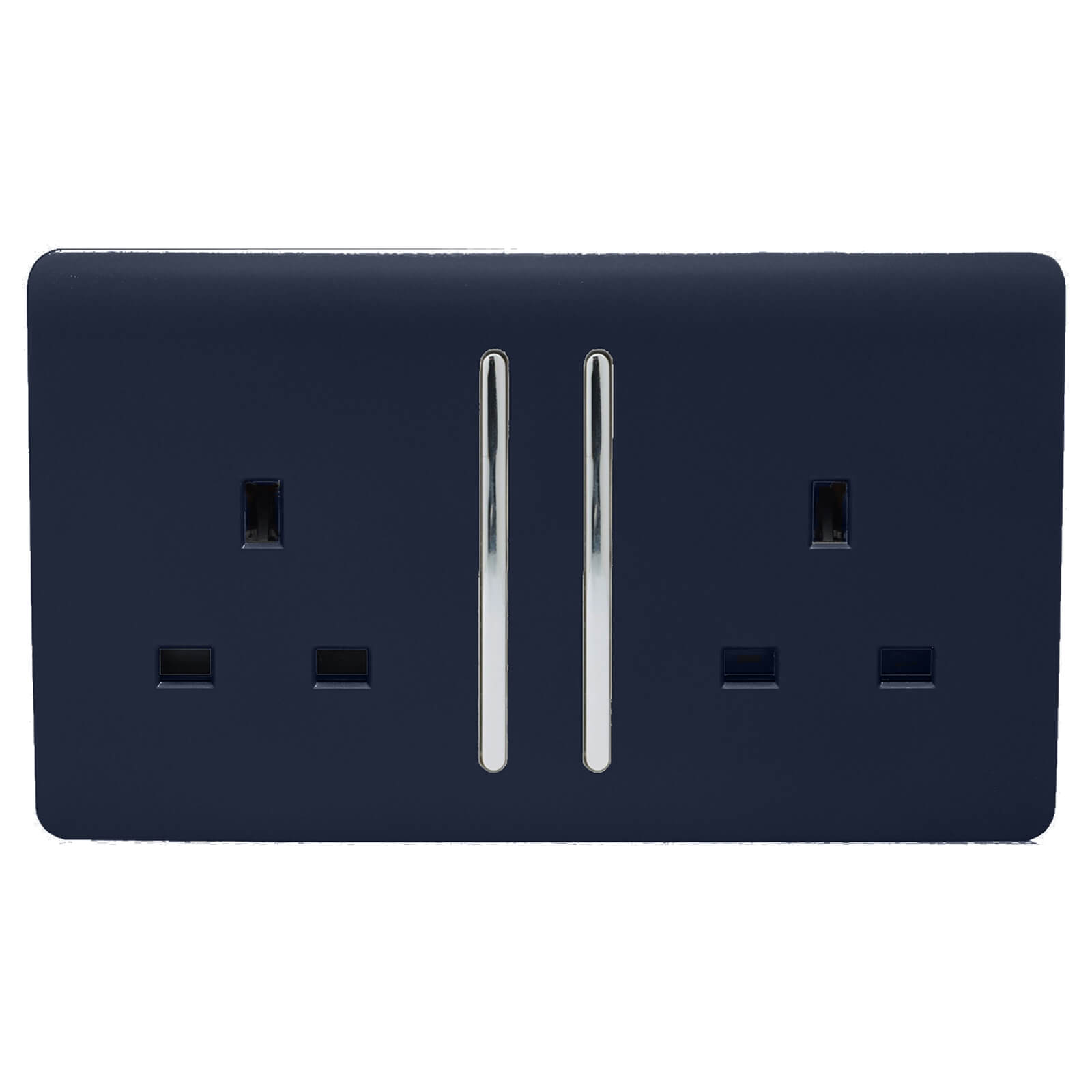 Photo of Trendi Switch 2 Gang 13amp Long Switched Socket In Navy