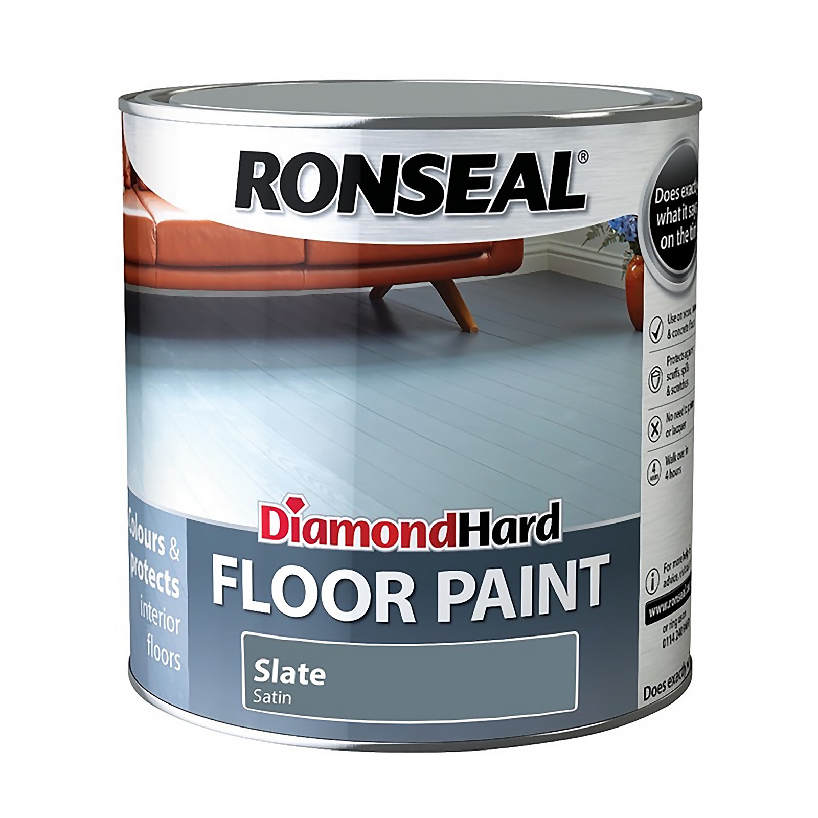 Photo of Ronseal Diamond Hard Slate - Floor Paint - 2.5l