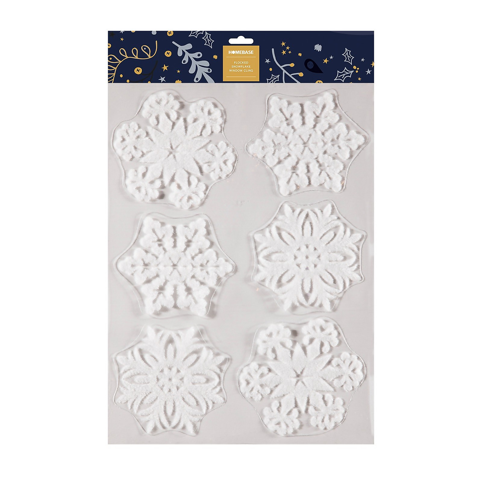 Photo of Icicle Or Snowflake Window Stickers -assorted-