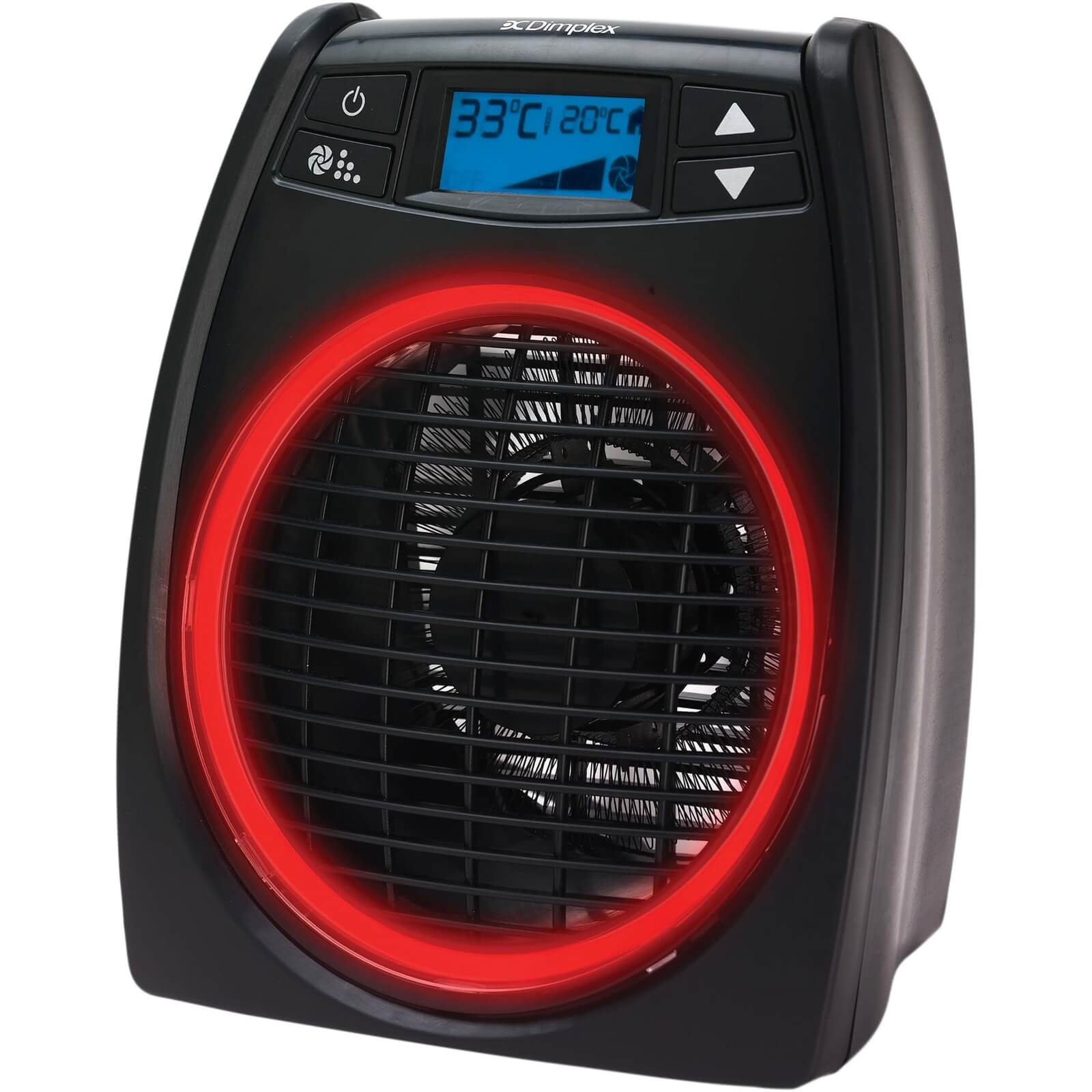 Dimplex GloFan Hot & Cool DXGL02 Fan Heater 2000W - Black