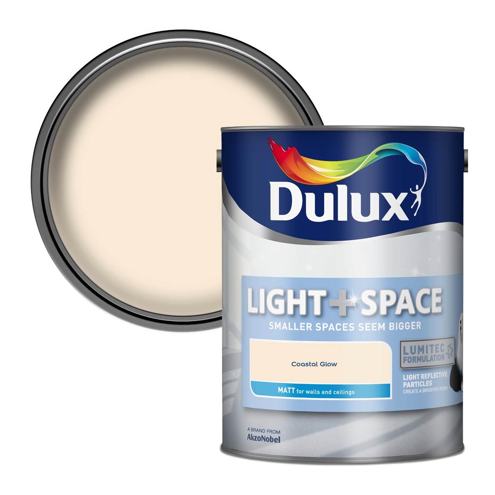 Photo of Dulux Light & Space Coastal Glow - Matt Emulsion Paint - 5l