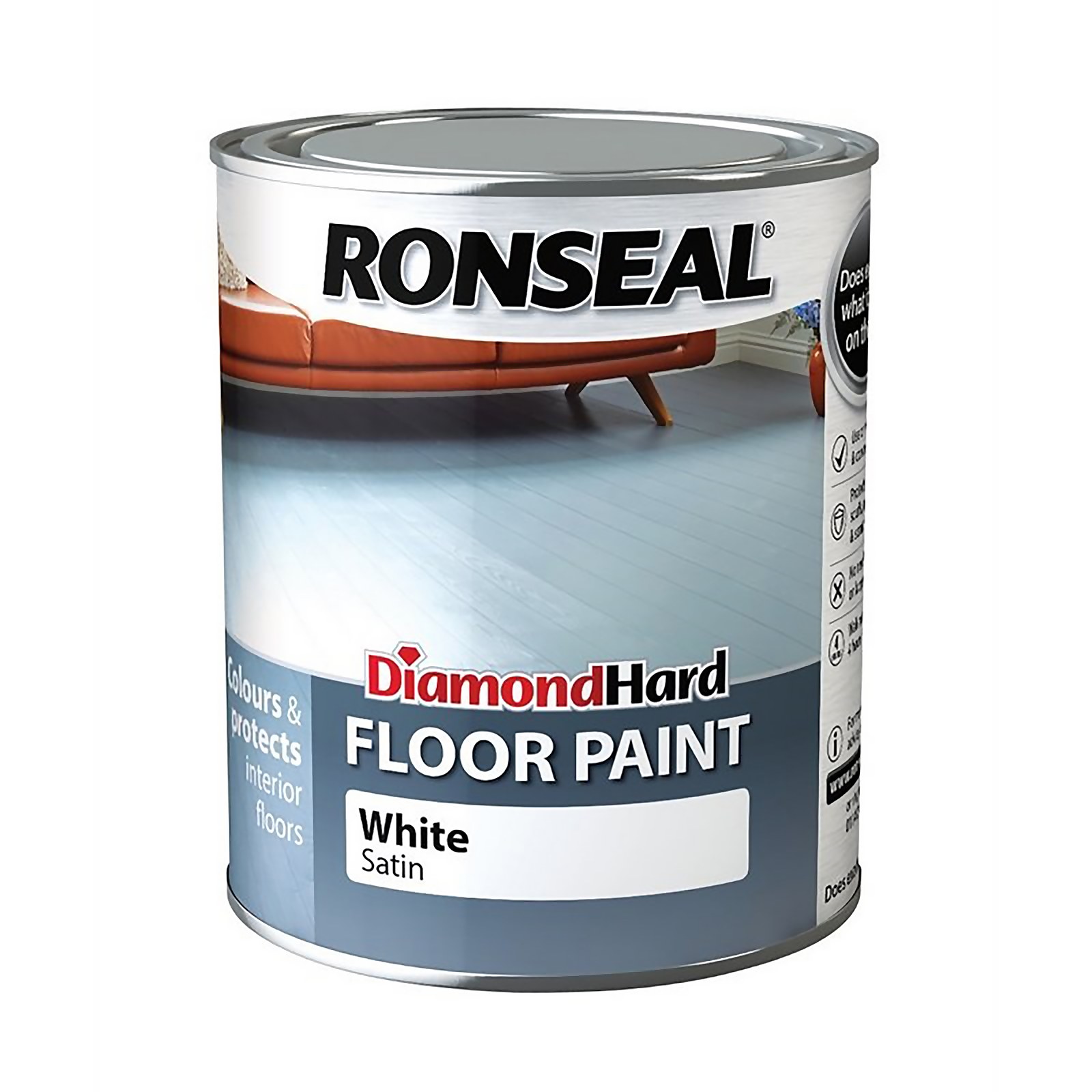 Photo of Ronseal Diamond Hard White - Floor Paint - 750ml