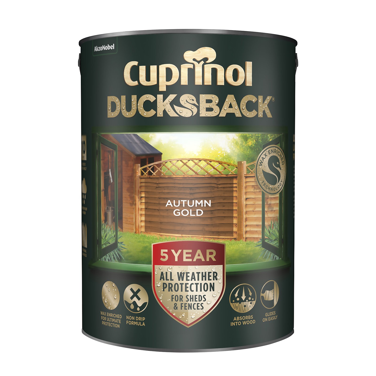 Photo of Cuprinol 5 Year Ducksback - Autumn Gold - 5l