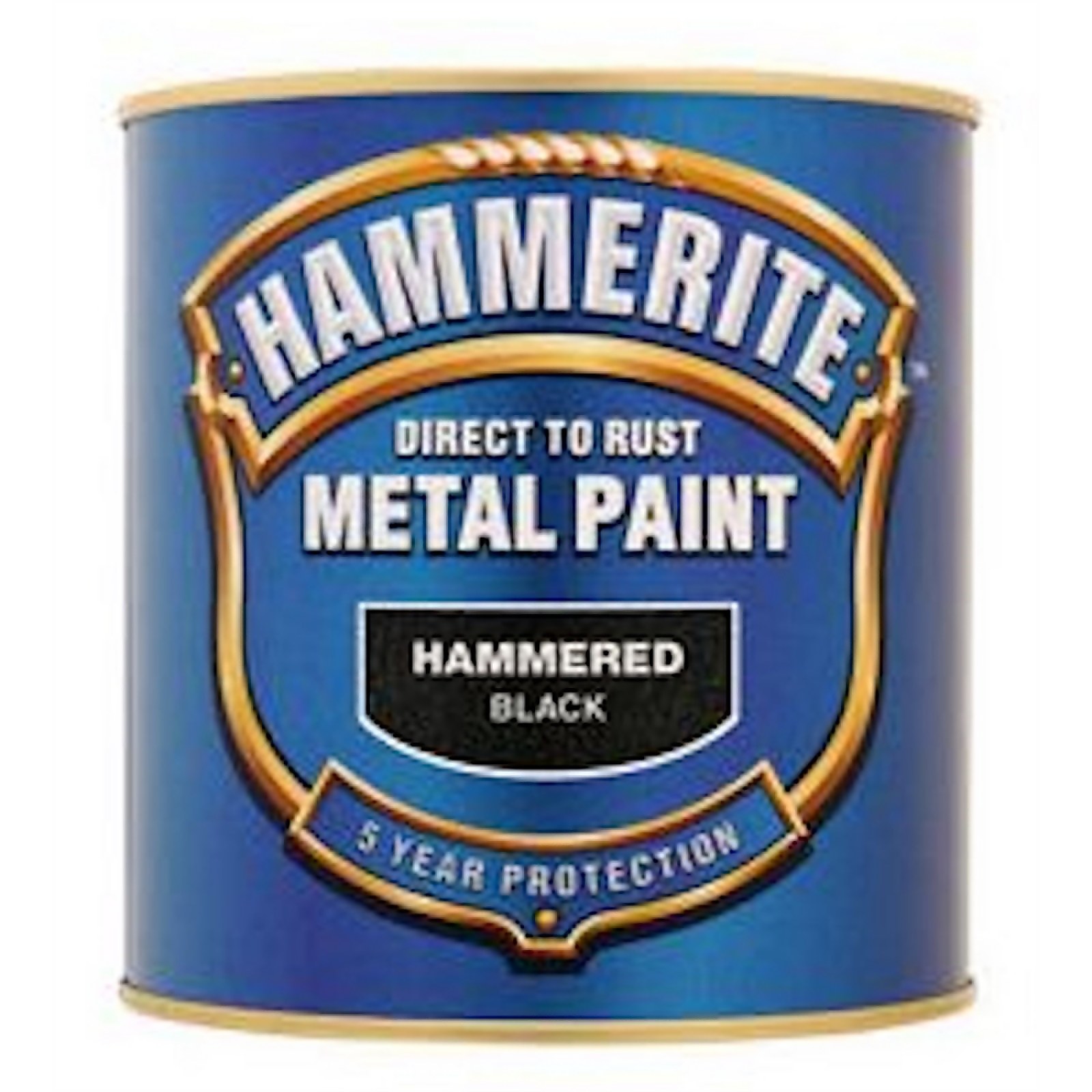Hammerite Direct to Rust Paint Hammered Black - 250ml