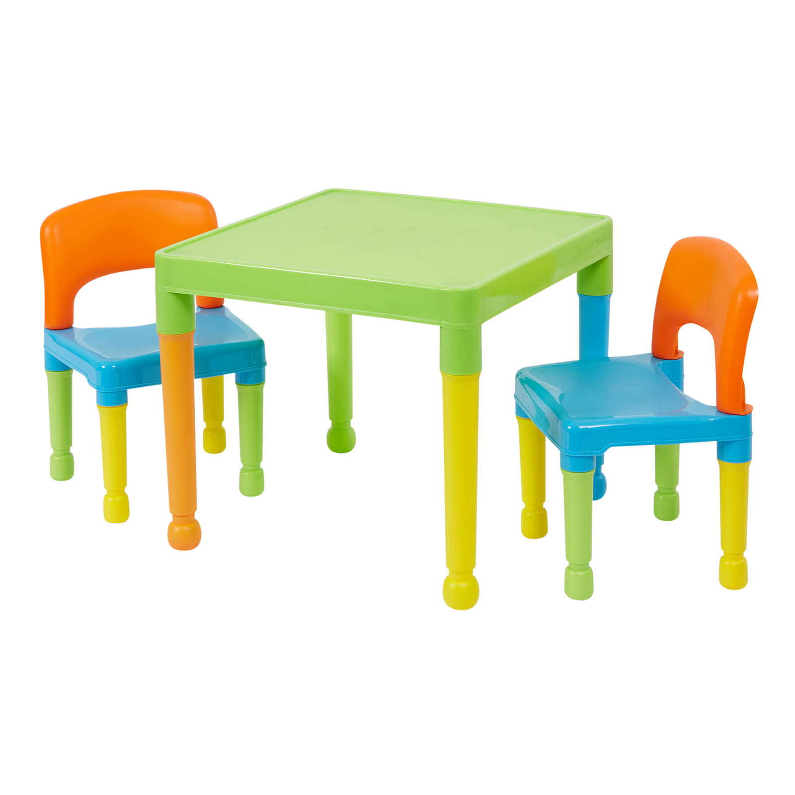 Photo of Multicoloured Plastic Table And 2 Chairs