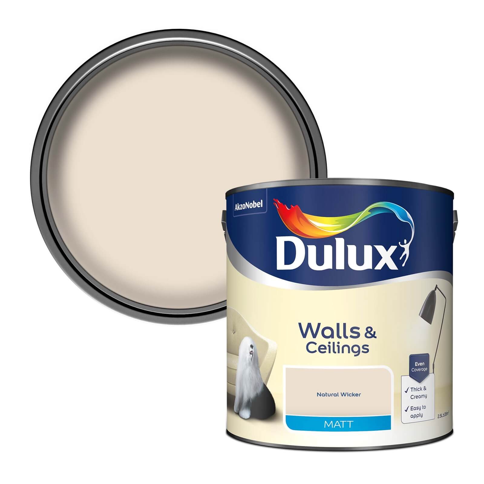 Photo of Dulux Natural Wicker Matt Emulsion Paint - 2.5l