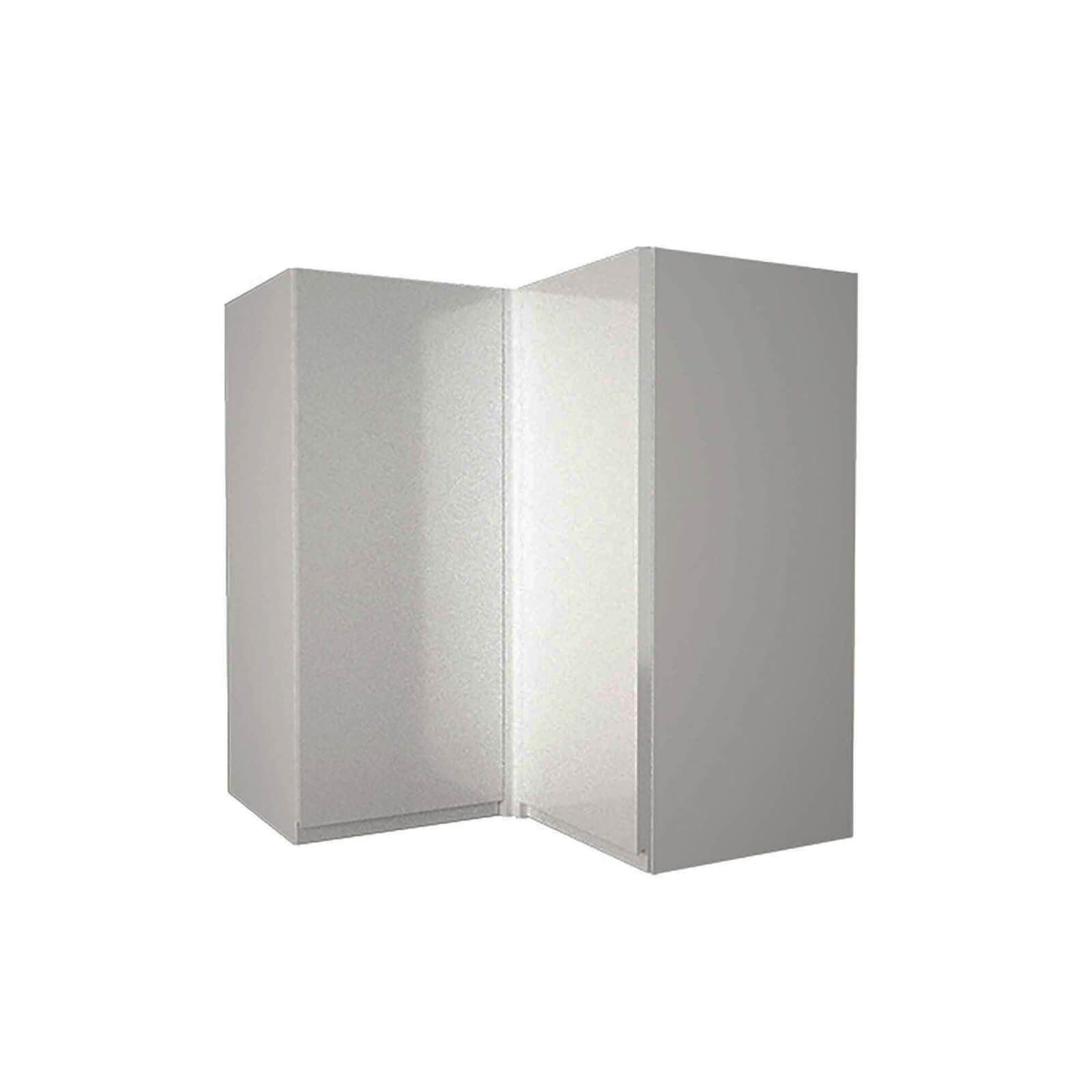 Photo of Handleless Grey Gloss 635mm Corner Wall Unit