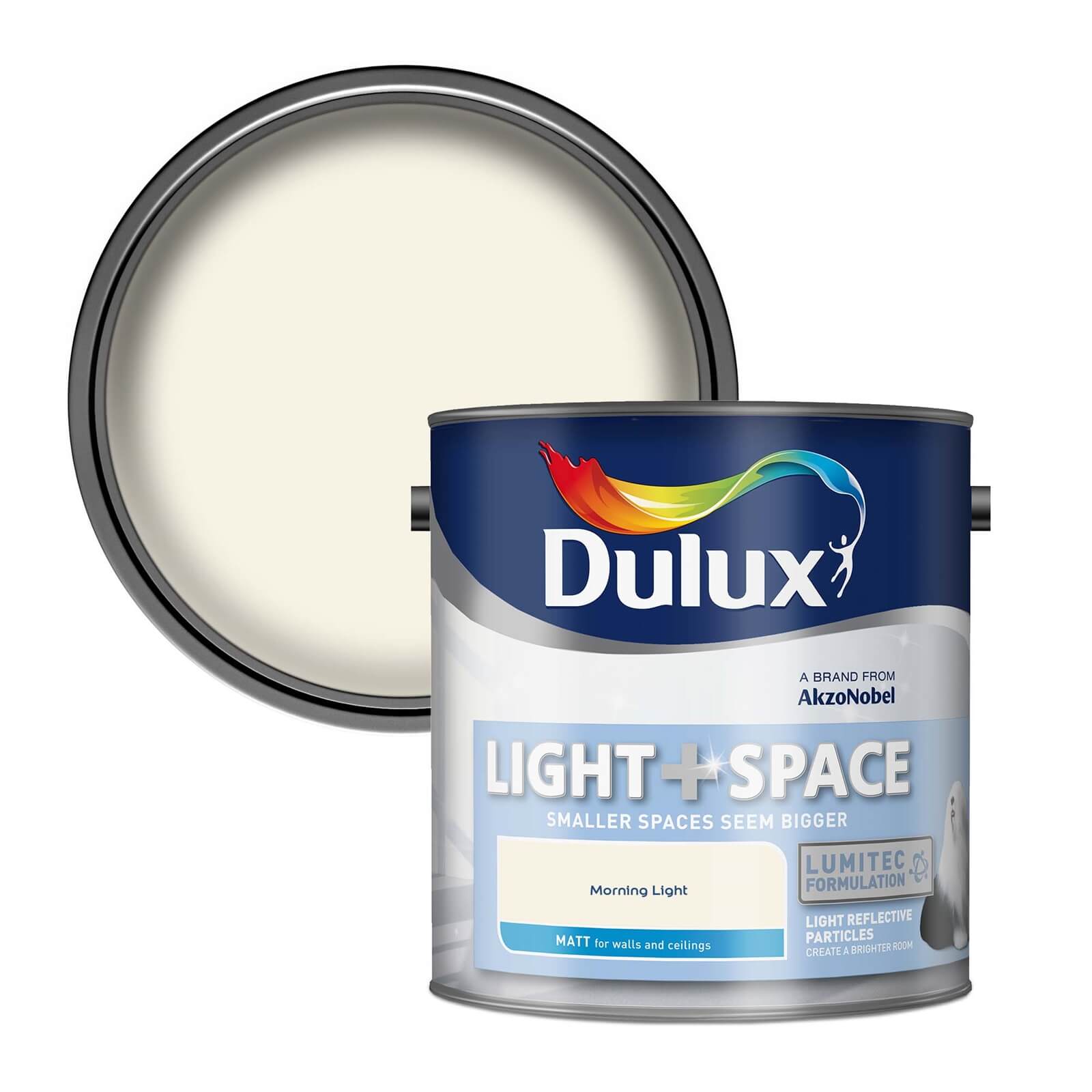 Dulux Light & Space Morning Light Matt Emulsion Paint - 2.5L