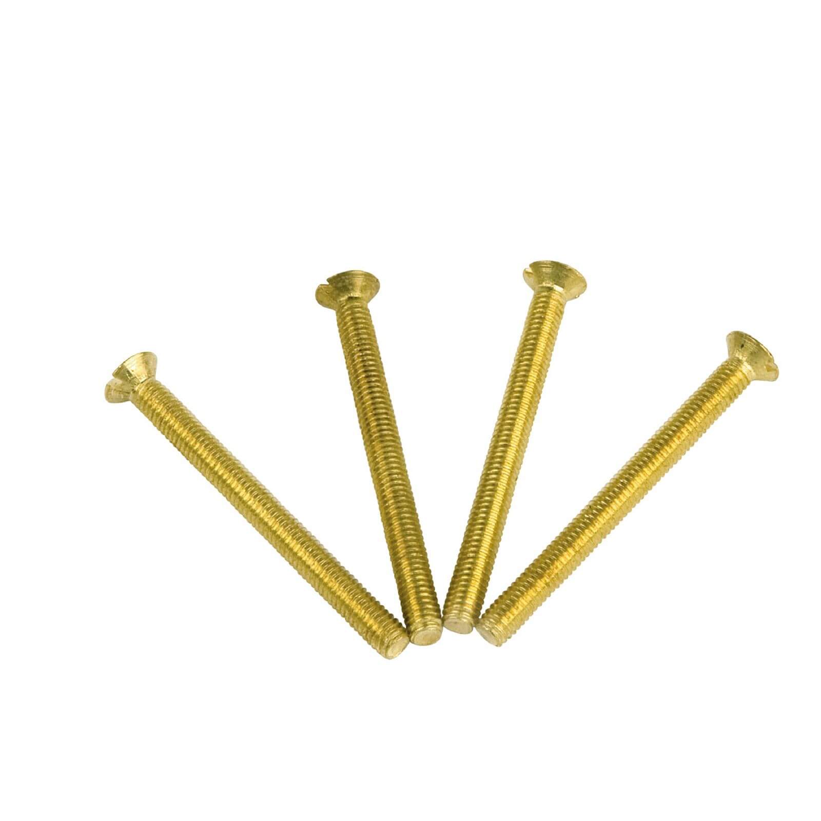 Photo of Electrical Screws 3.5 X 38mm Brass 4 Pack