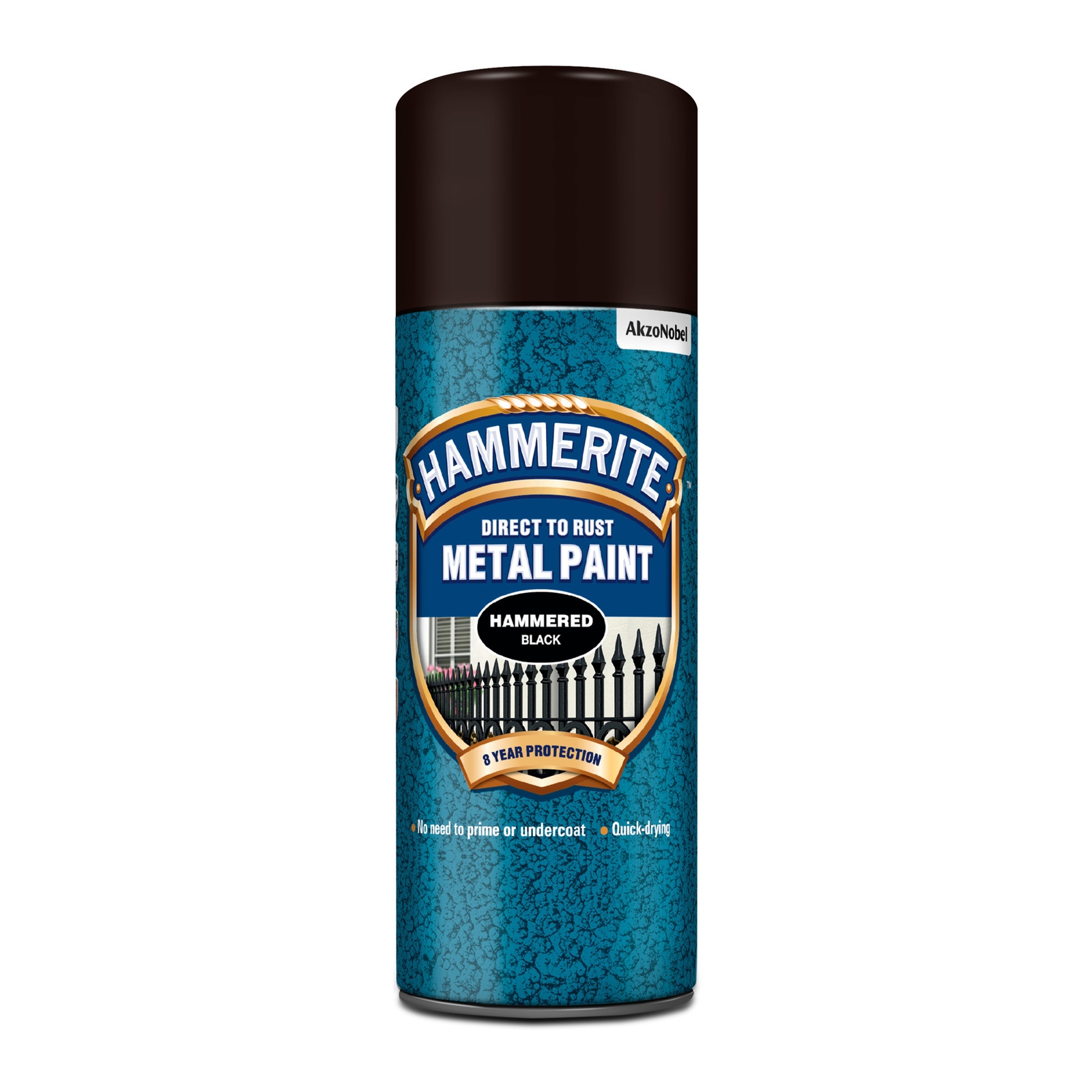 Hammerite Hammered Spray Paint Black - 400ml