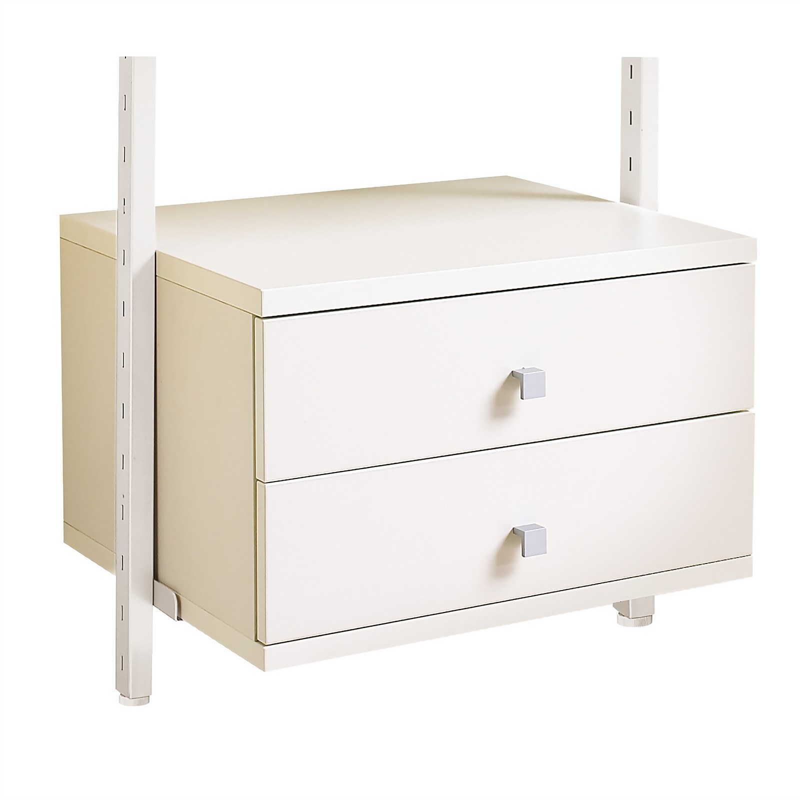 Aura Wardrobe Storage Small Drawers (W)550mm White