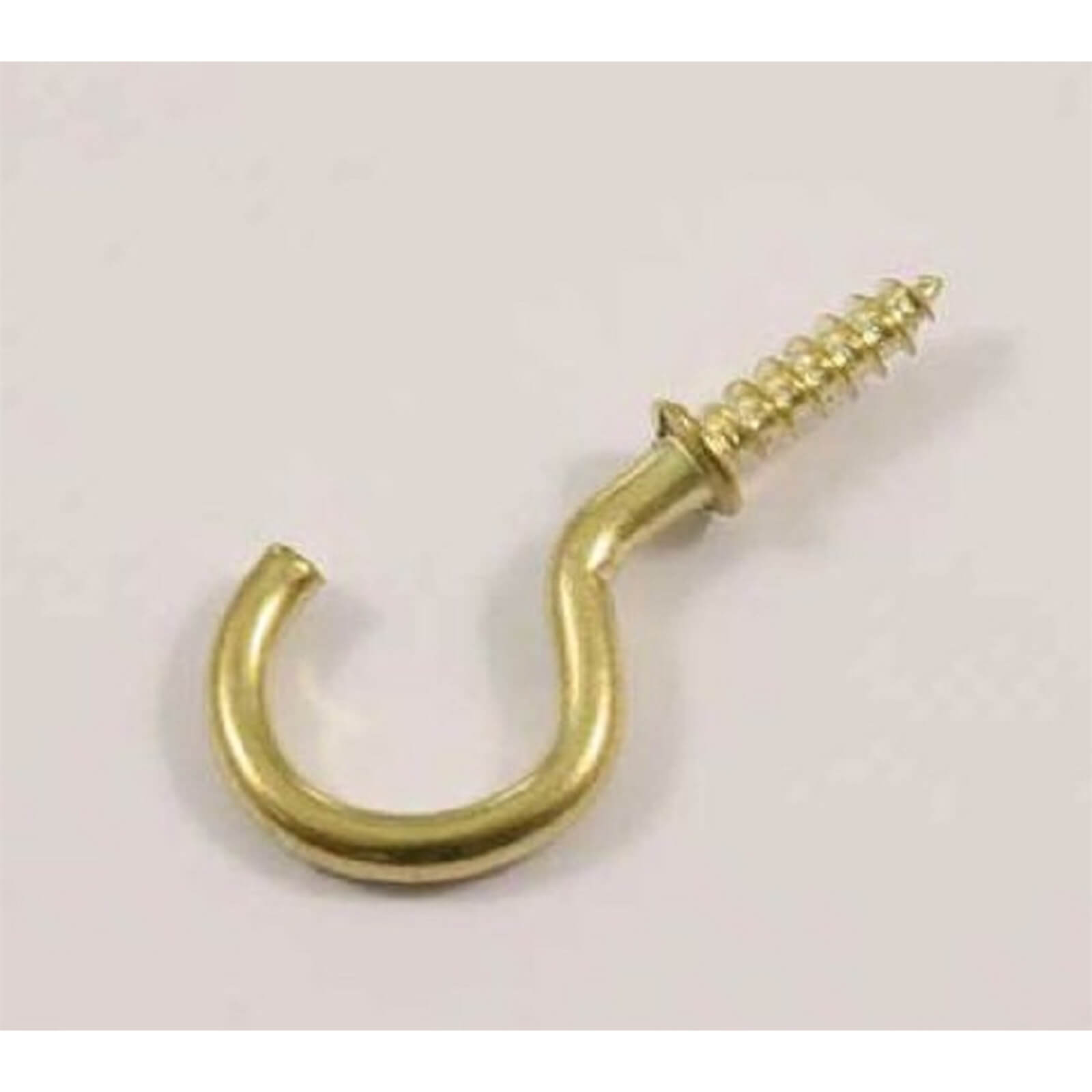 Photo of Round Cup Hook - Brass - 19mm - 5 Pack
