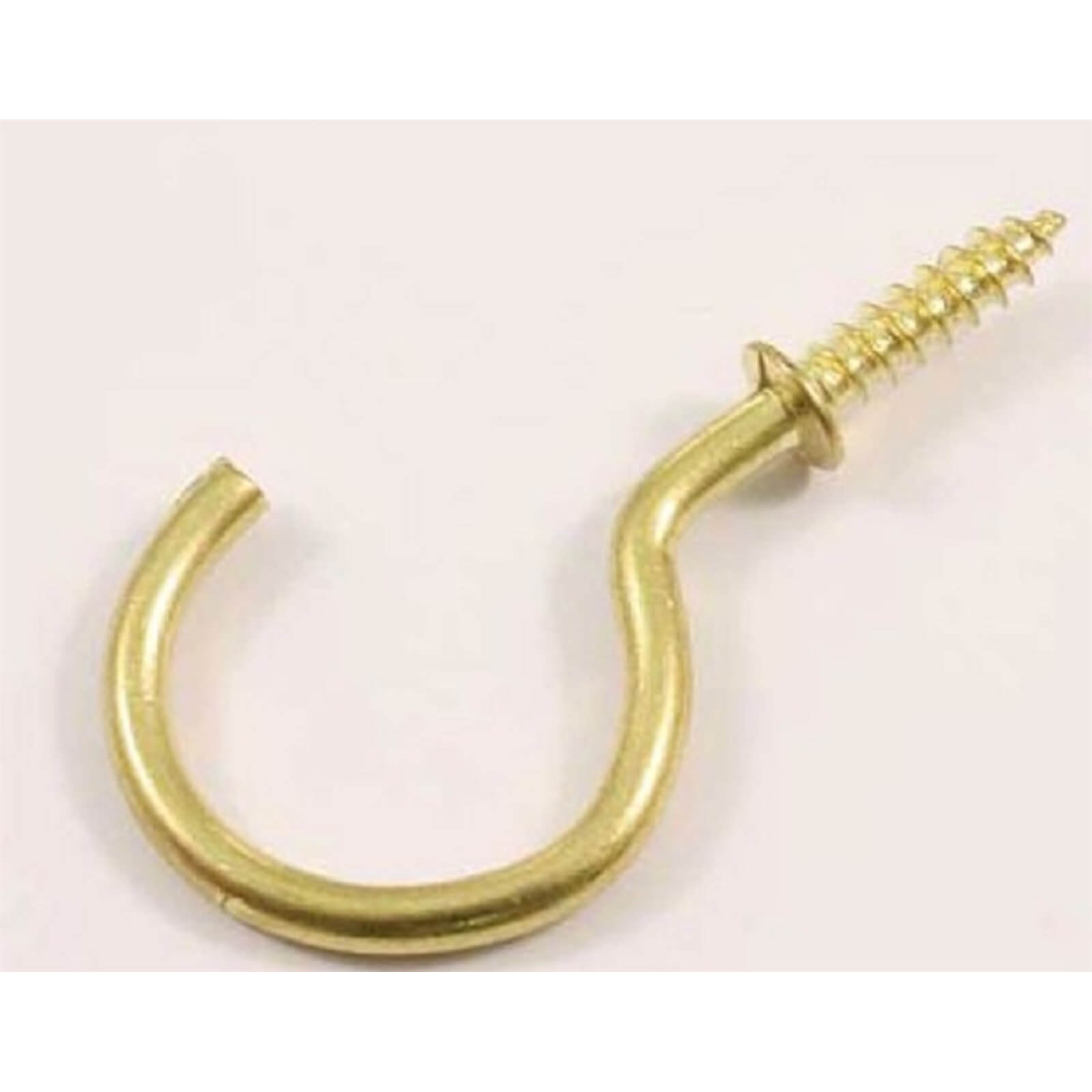 Photo of Round Cup Hook - Brass - 38mm - 3 Pack