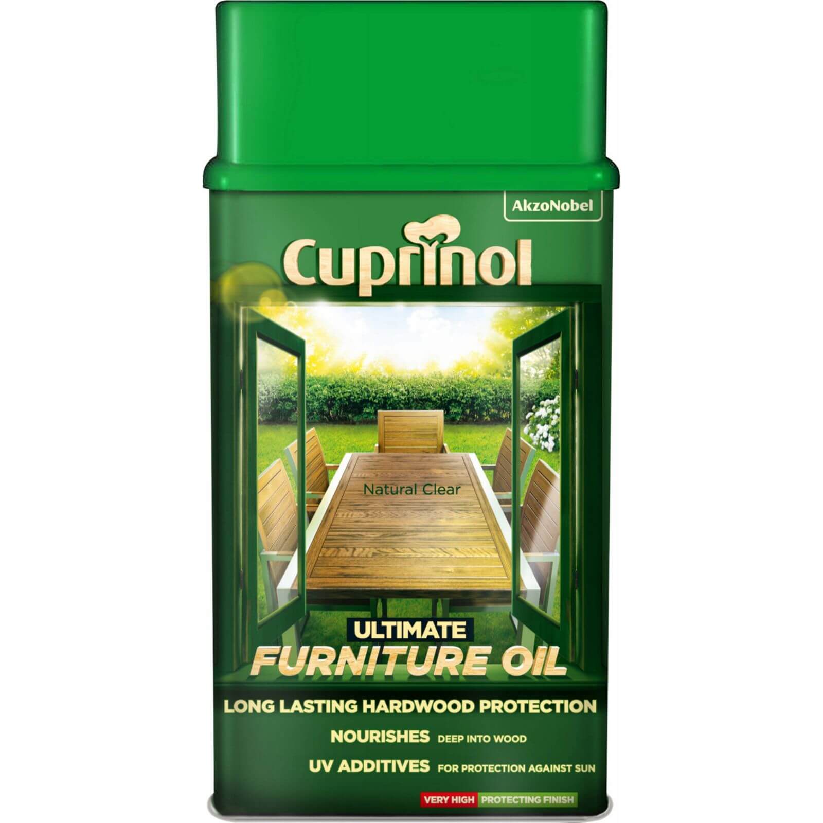 Photo of Cuprinol Ultimate Hardwood Furniture Oil Clear - 1l