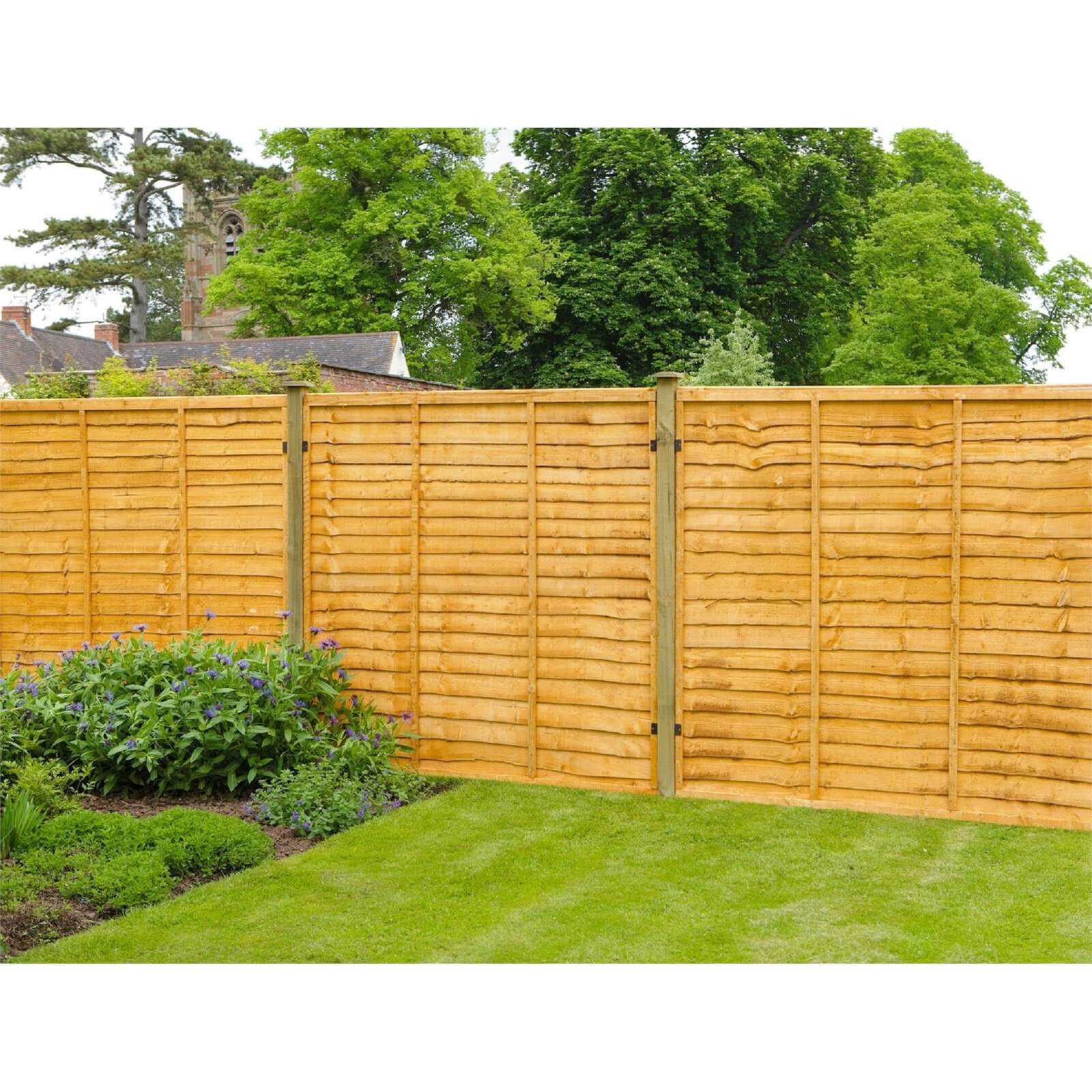 Photo of Forest Lap Fence Panel - 6x3ft