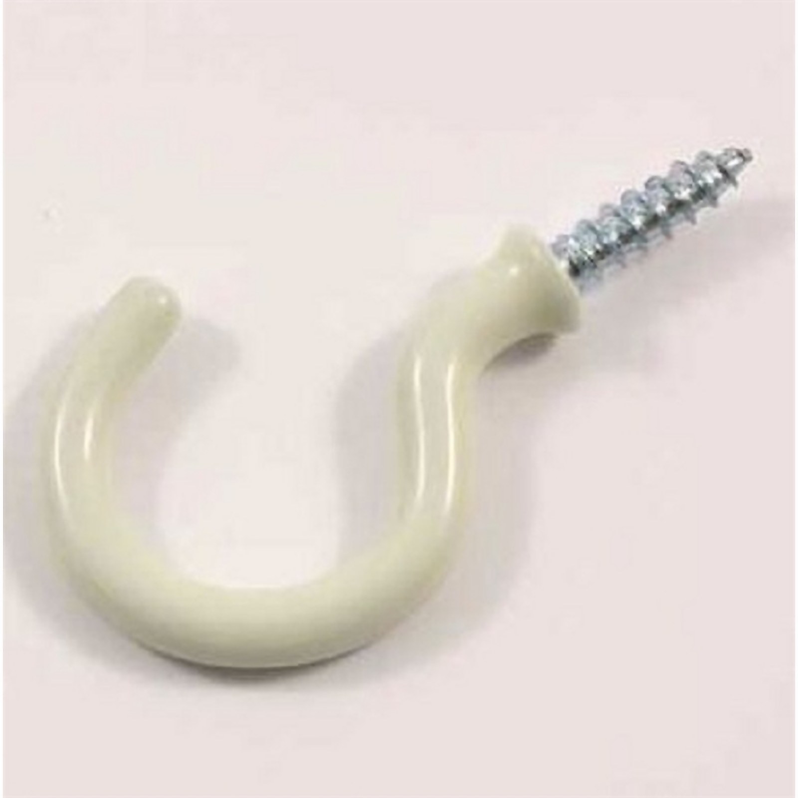 Photo of Round Cup Hook - White - 31mm - 4 Pack