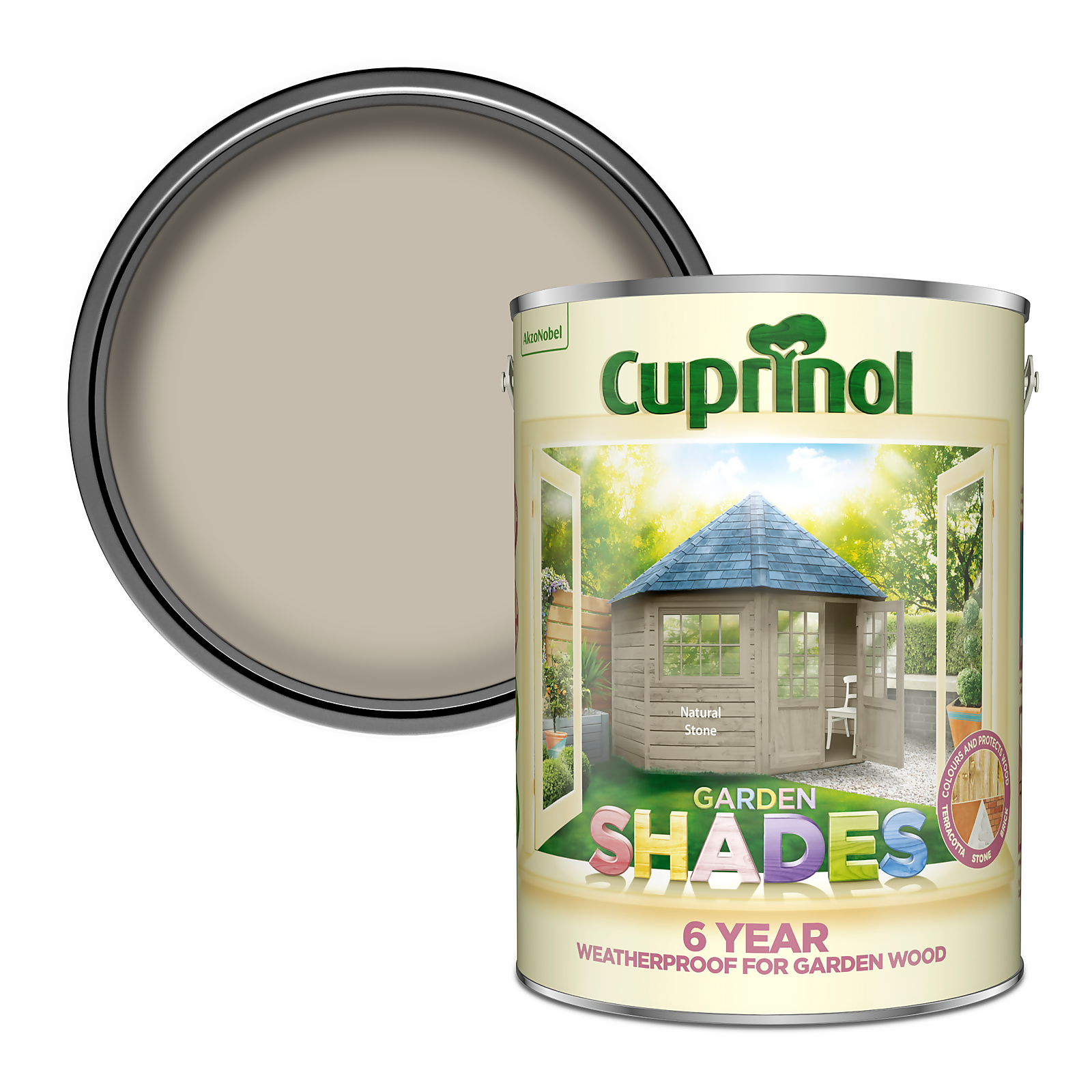 Photo of Cuprinol Garden Shades Paint Natural Stone - 5l