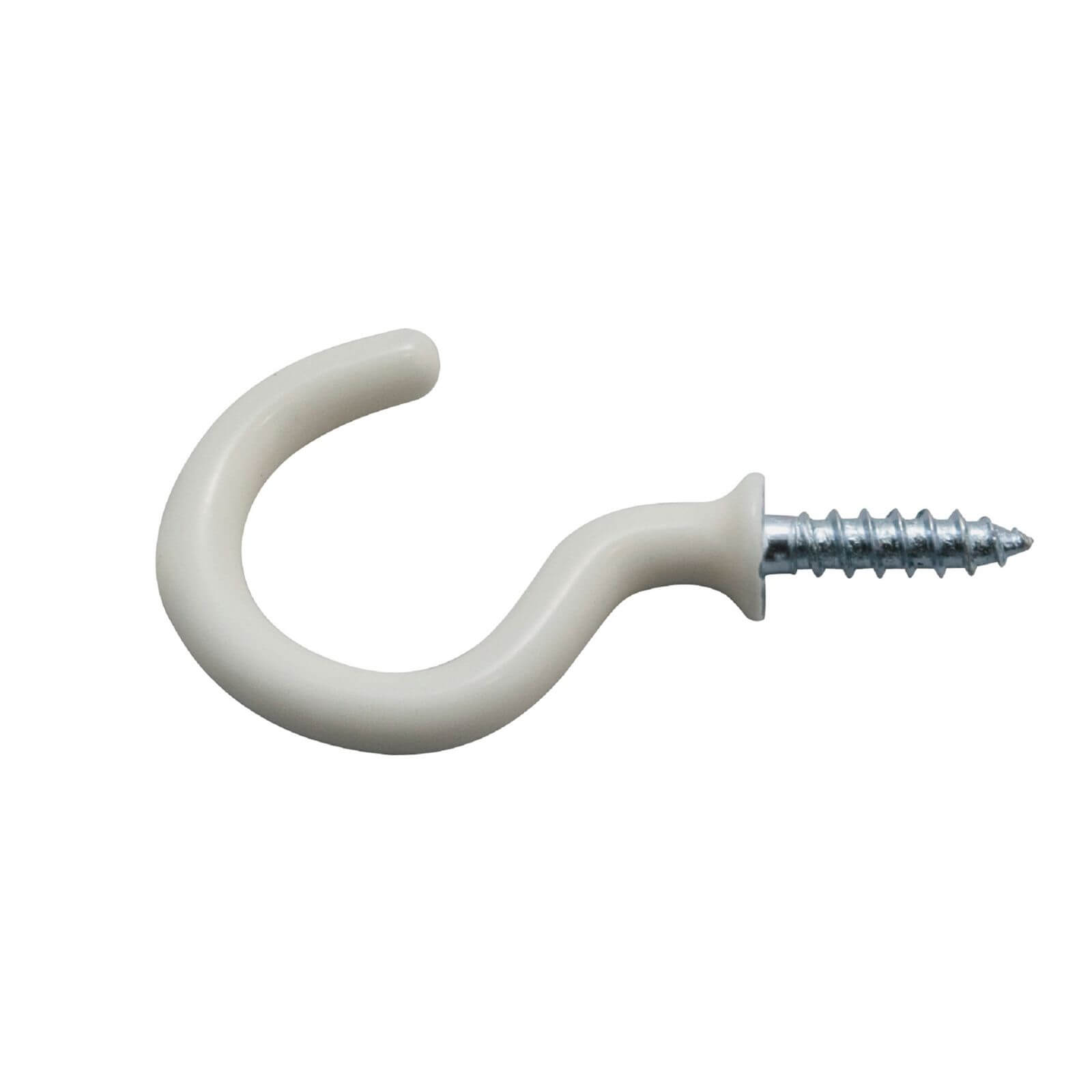 Photo of Round Cup Hook - White - 25 Pack