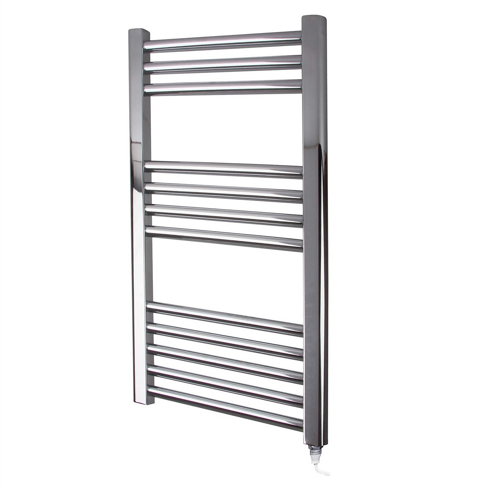 Photo of Electric Flat Towel Rail With 300w Standard Element - 400 X 700mm - Chrome