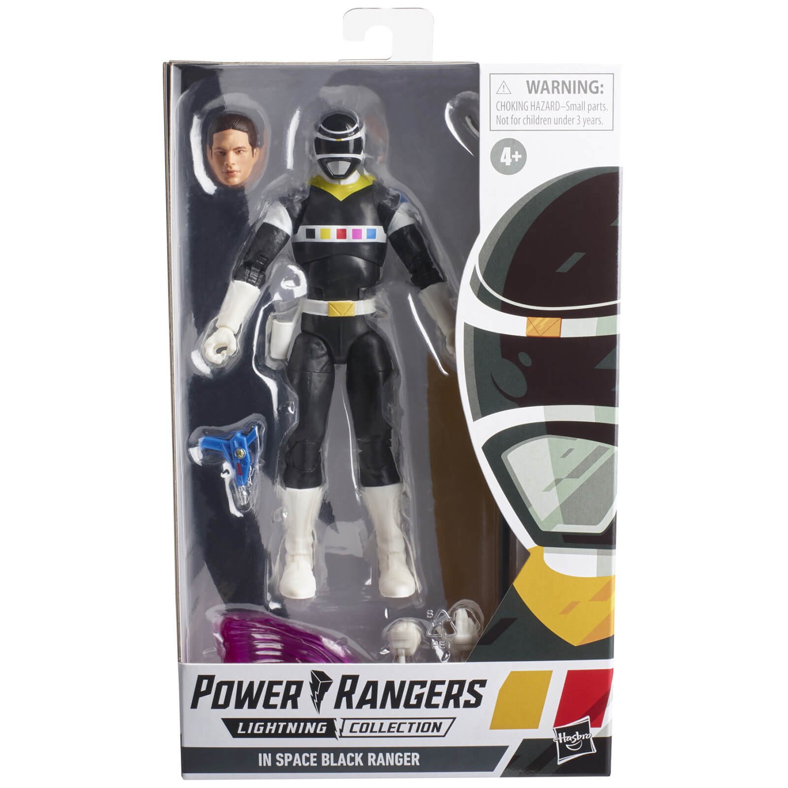 Hasbro Power Rangers Lightning Collection In Space Black Ranger Ranger Figure