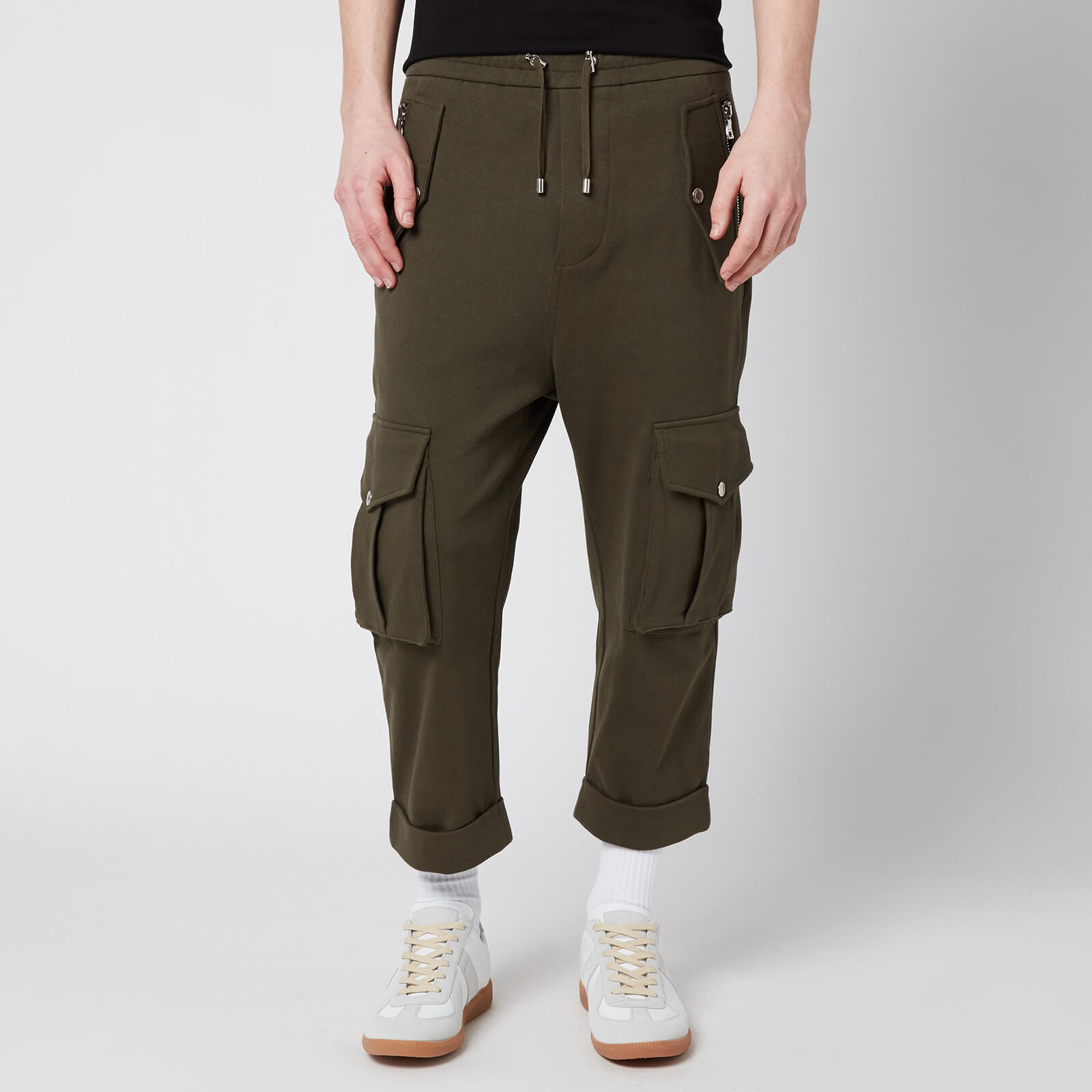 Balmain Men's Jersey Cargo Pants - Khaki - L