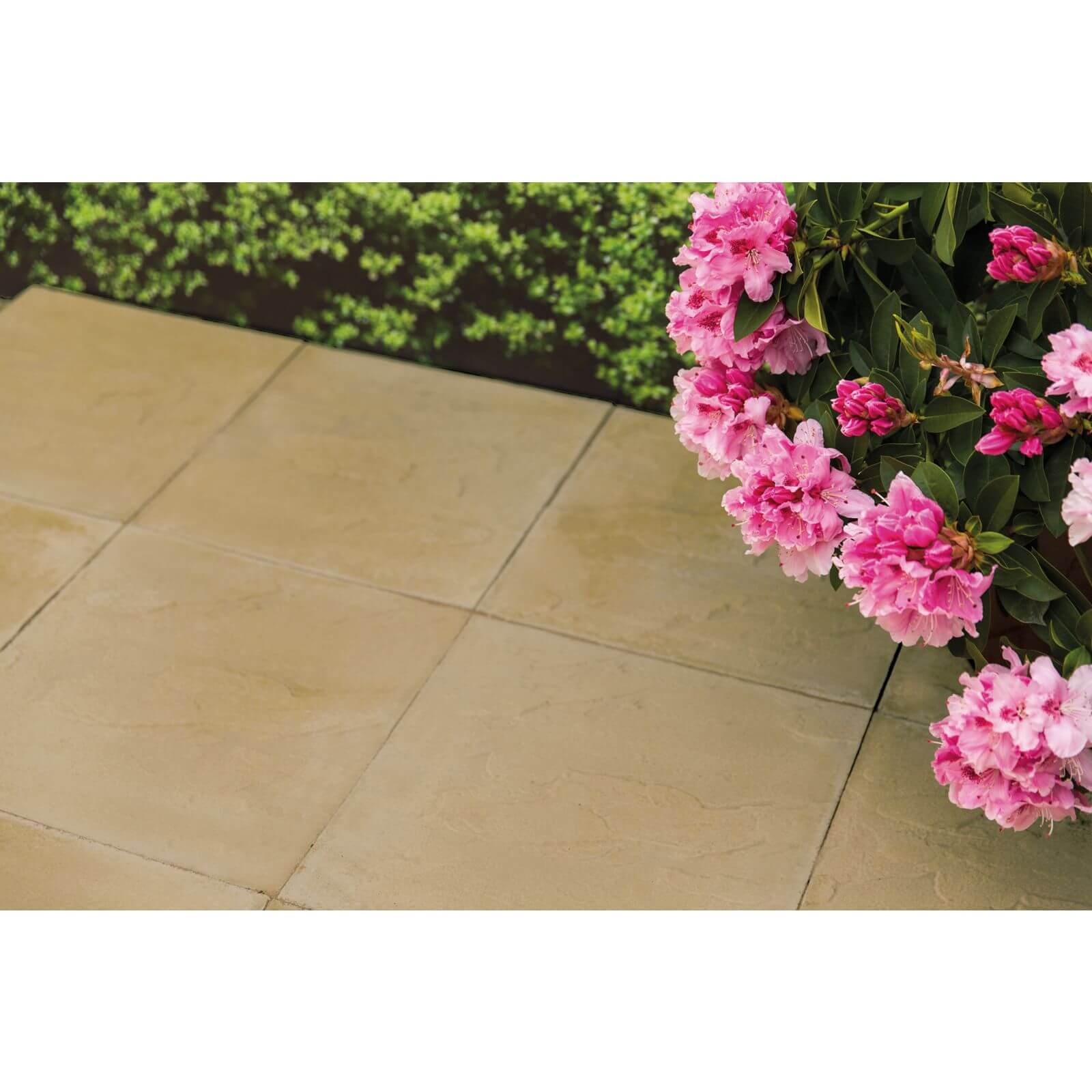 Photo of Stylish Stone Hereford Paving Riven 450 X 450mm - Gold
