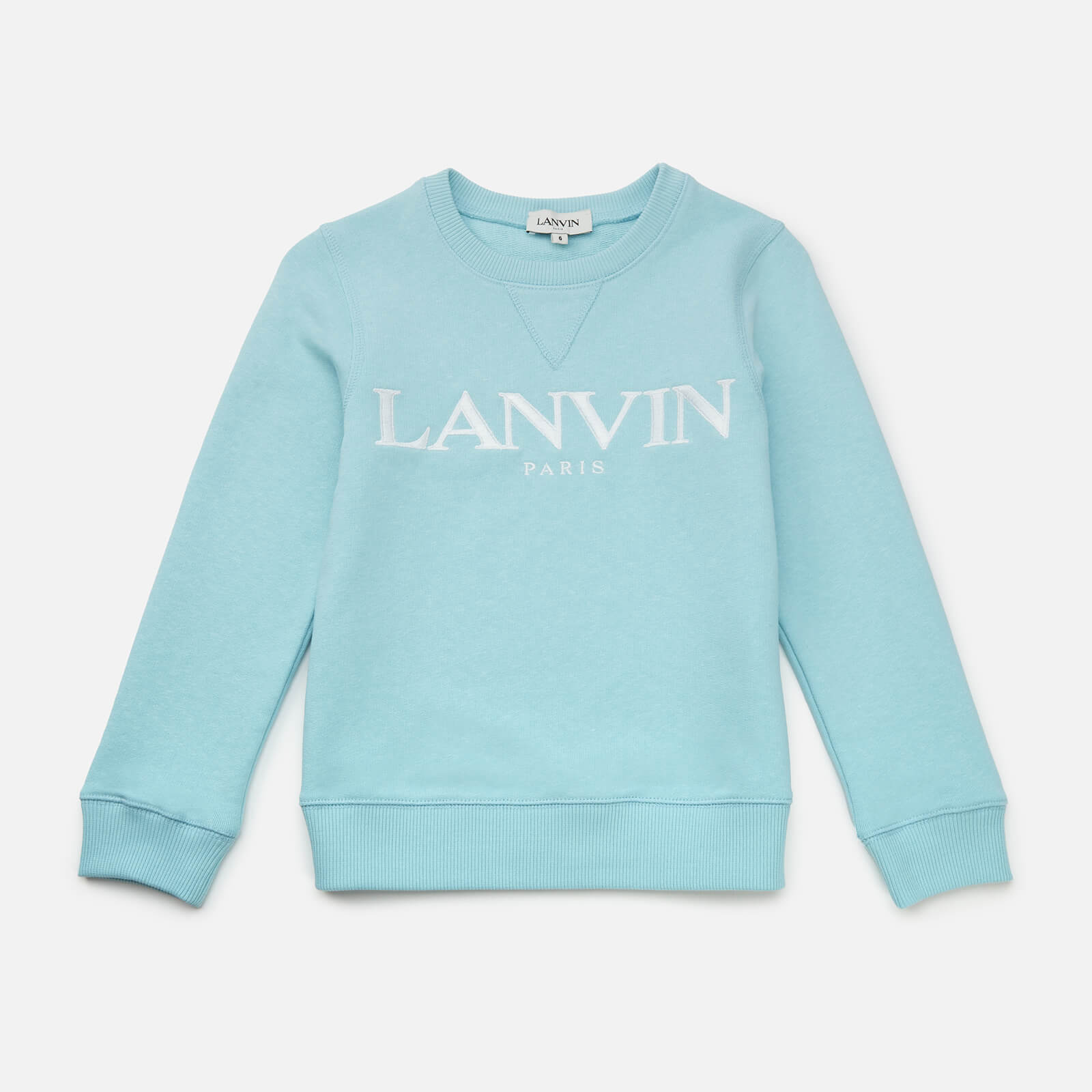 Lanvin Boys' Gold Logo Sweatshirt - Blue Dish - 10 Years