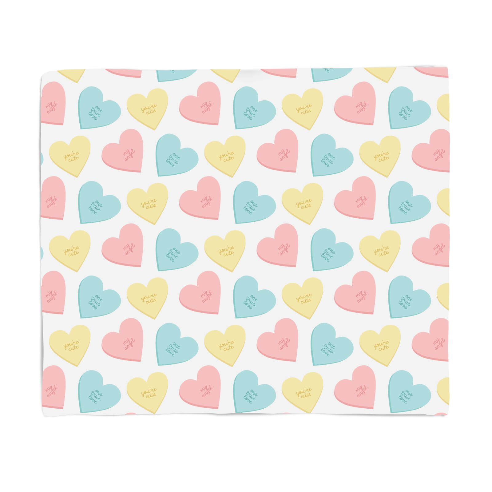 Love Hearts Fleece Blanket