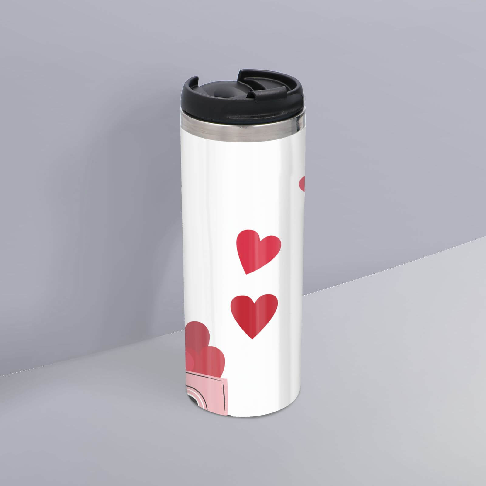 Love Truck Stainless Steel Thermo Travel Mug