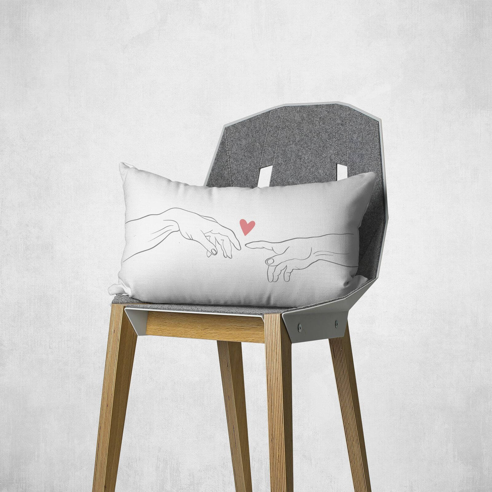 Reaching Out Rectangular Cushion - 30x50cm - Soft Touch