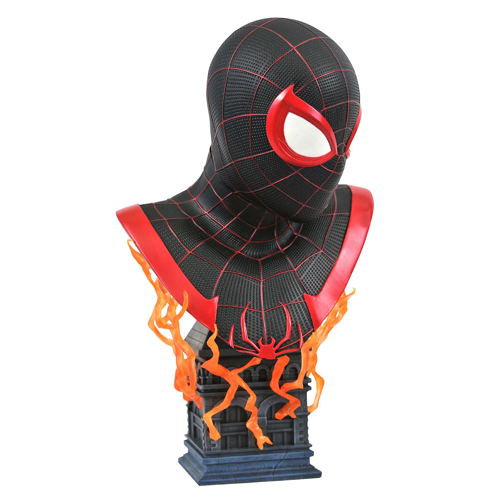 Diamond Select Marvel Legends In 3D Spider-Man Miles Morales 1/2 Scale Bust