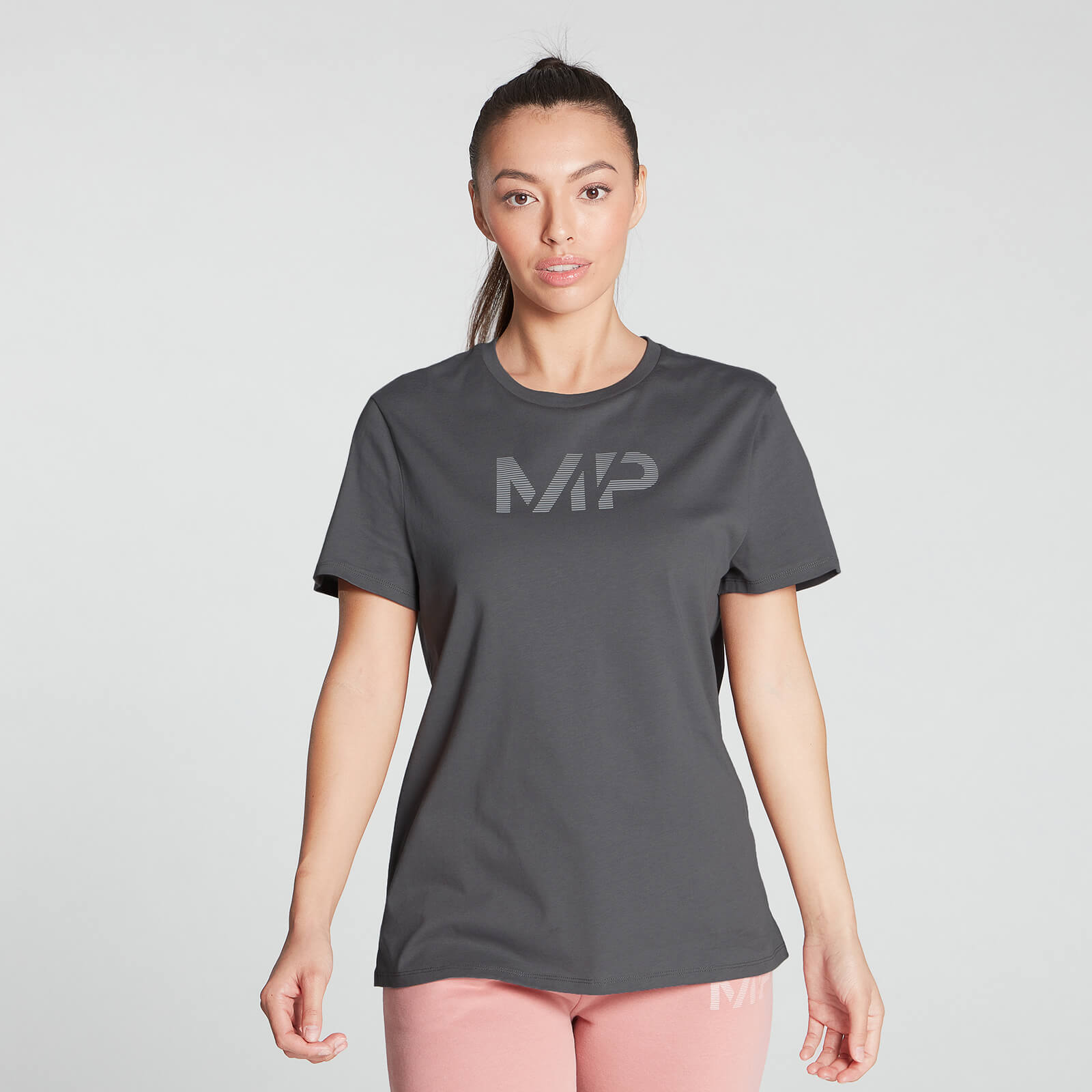 Image of MP Women's Gradient Line Graphic T-Shirt - Carbon - XXS