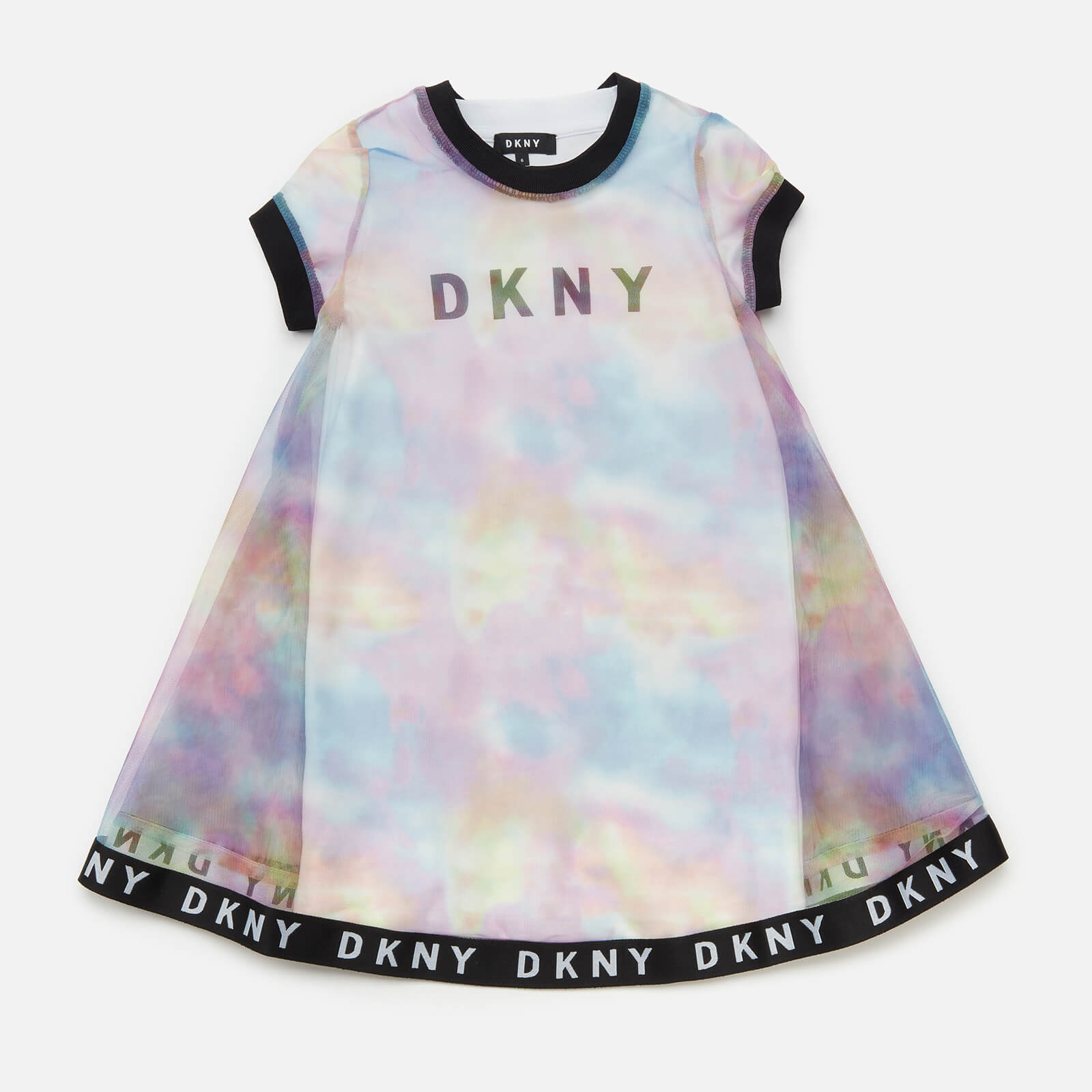 DKNY Girls' 2-in-1 T-Shirt Dress - Unique - 5 Years