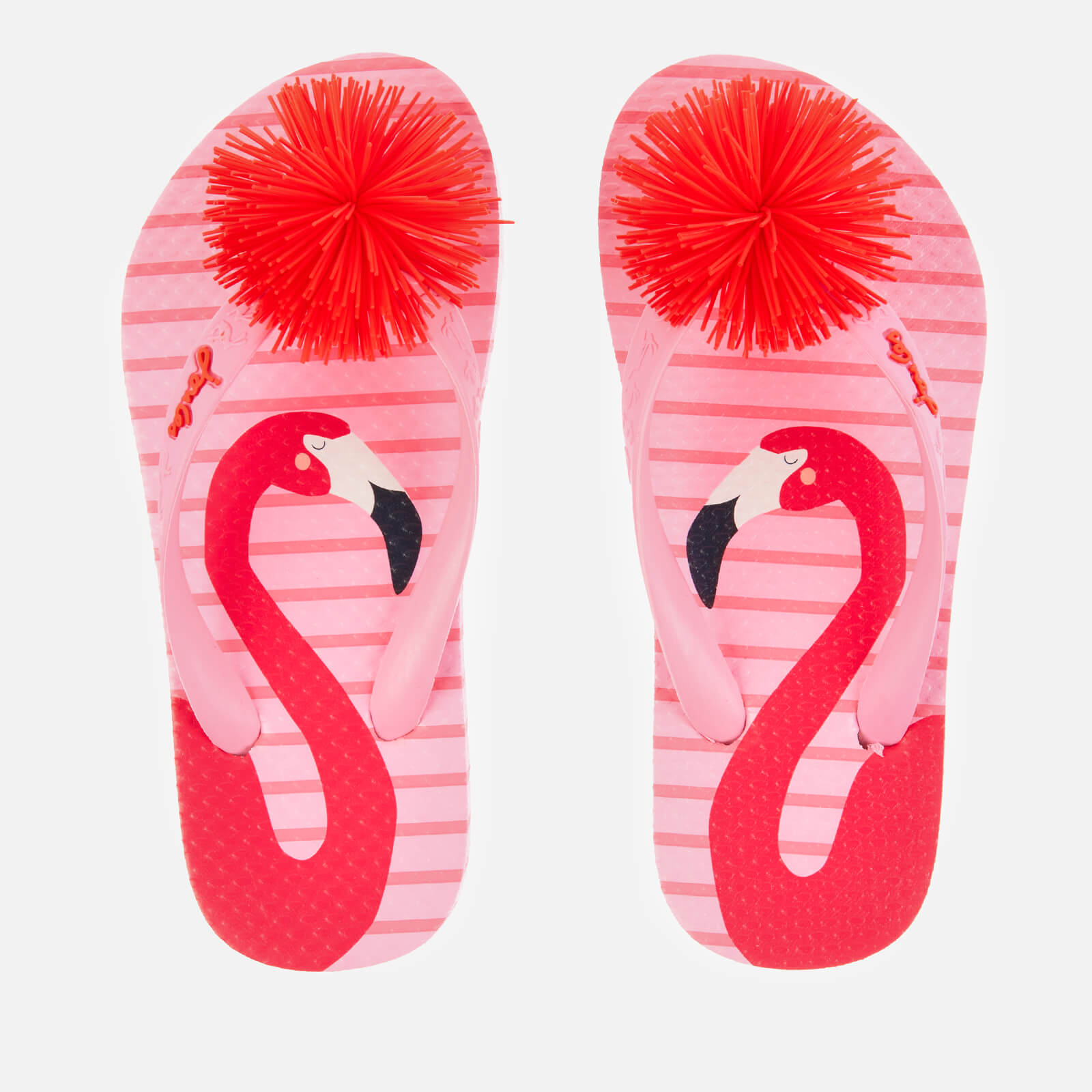Joules Kids' Flip Flops - Pink Flamingo - UK 9 Kids