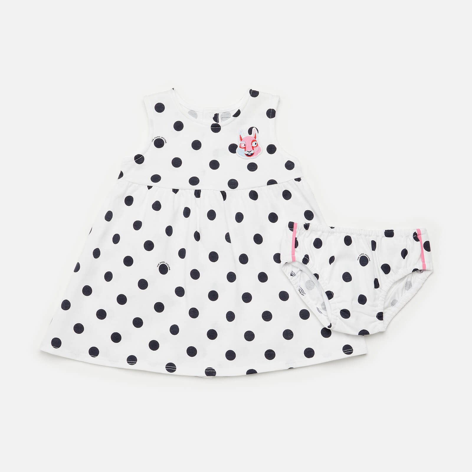 Little Marc Jacobs Baby Girls' Spotty Dress And Bloomer - White - 0-3 months