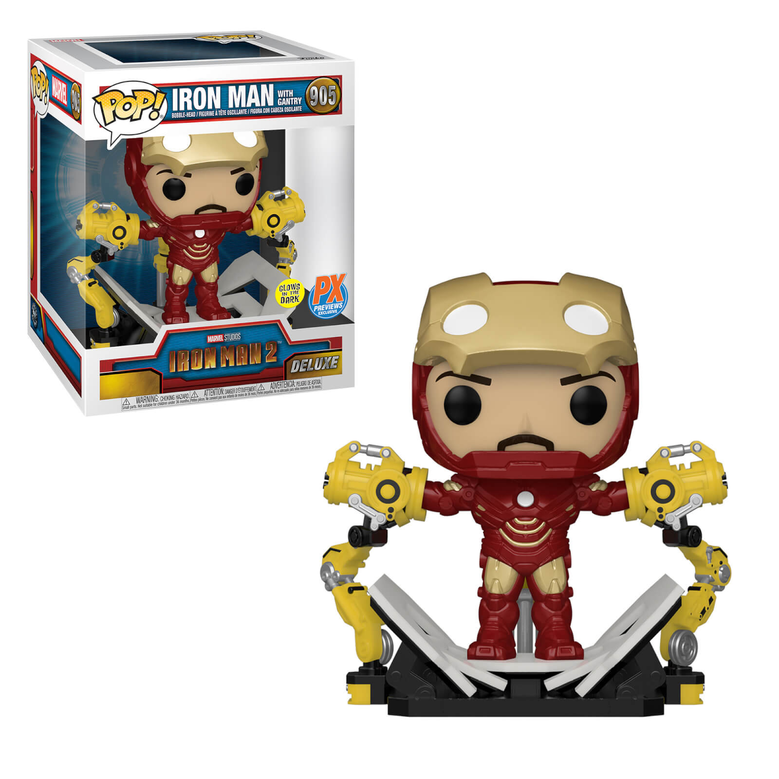 Figurine Funko Pop! Iron Man Mark IV avec le Gantry EXC
