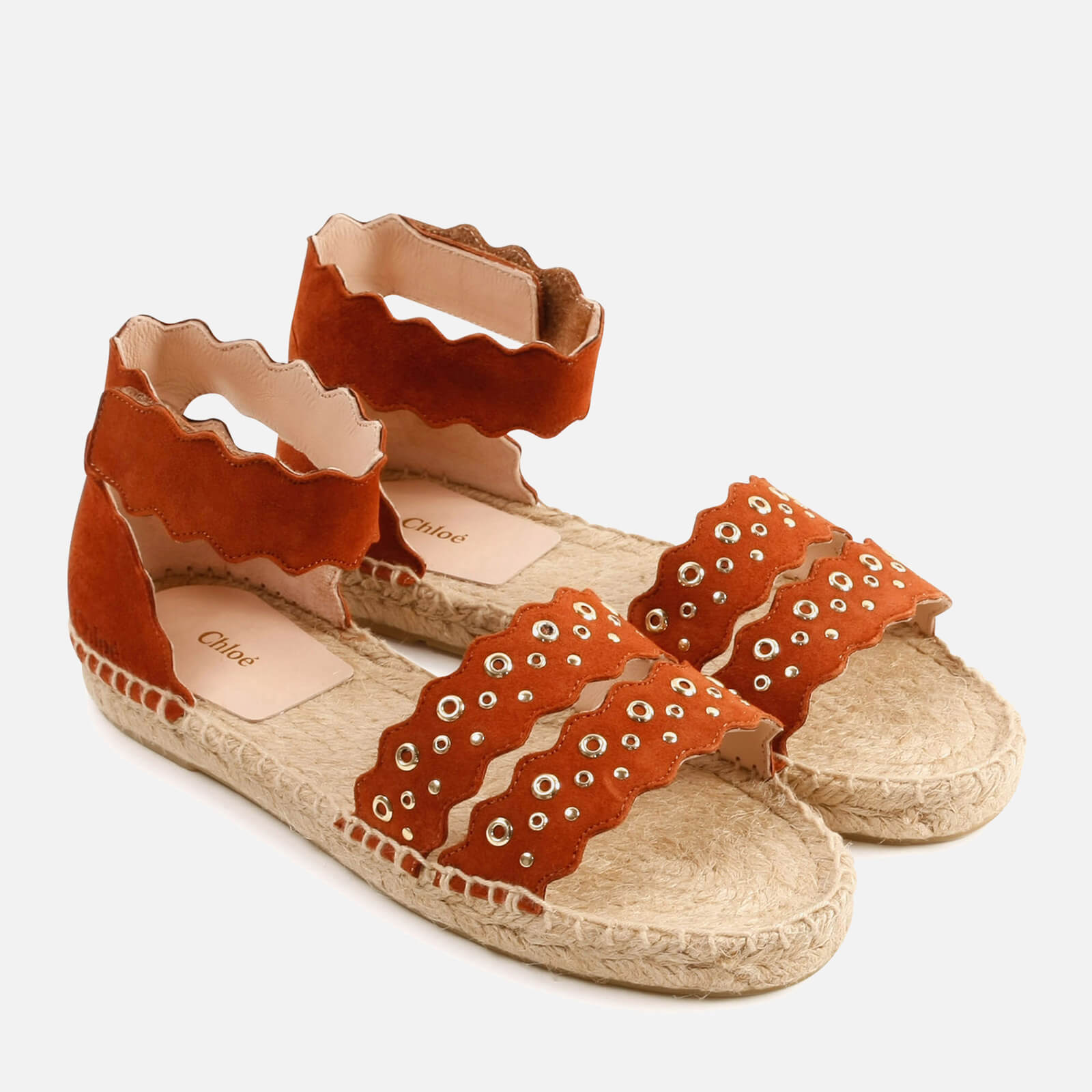 Chloé Girls' Strap Sandals - Brick - UK 11 Kids