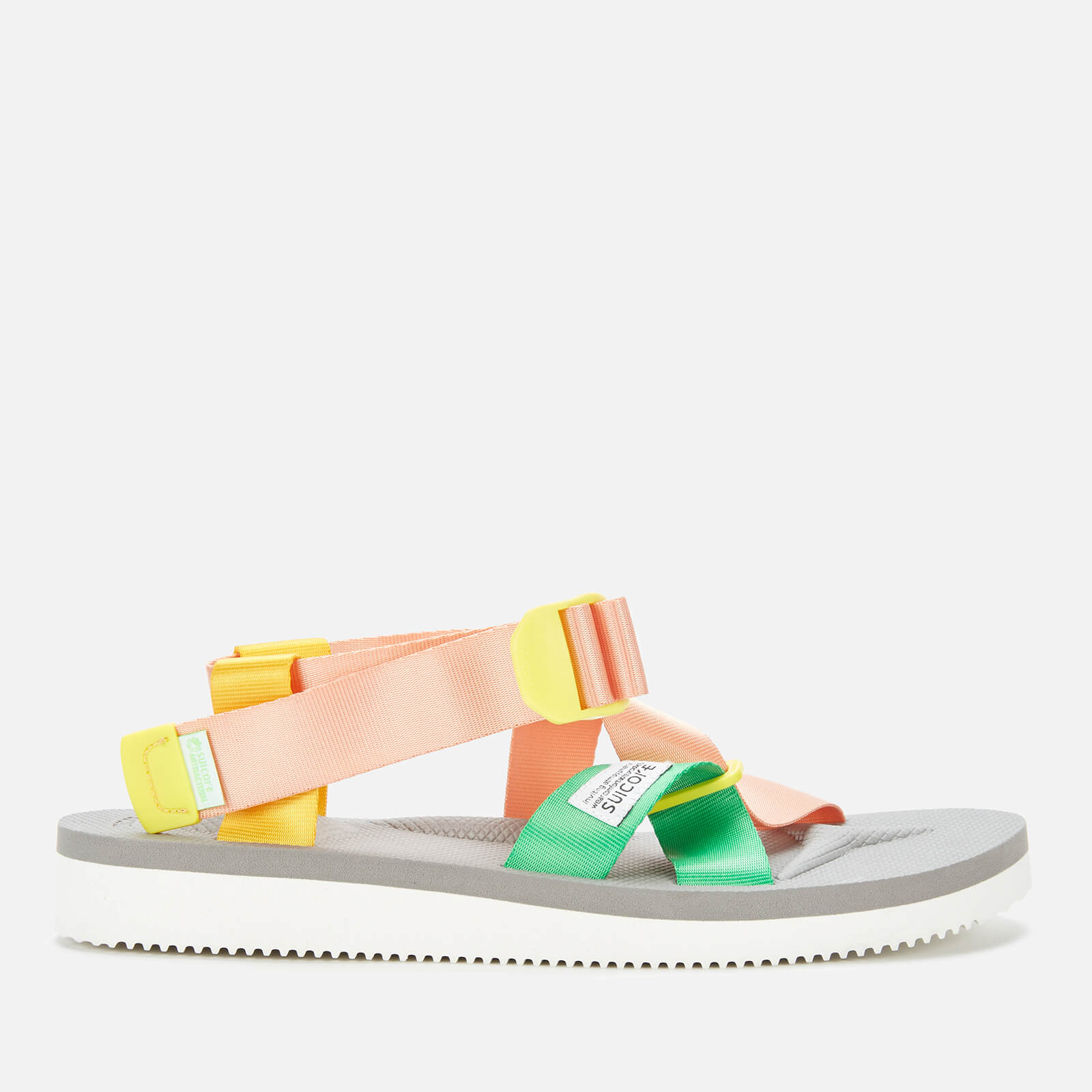 Suicoke Women's Chin-2 Cab Strappy Sandals - Pink/Grey - 3